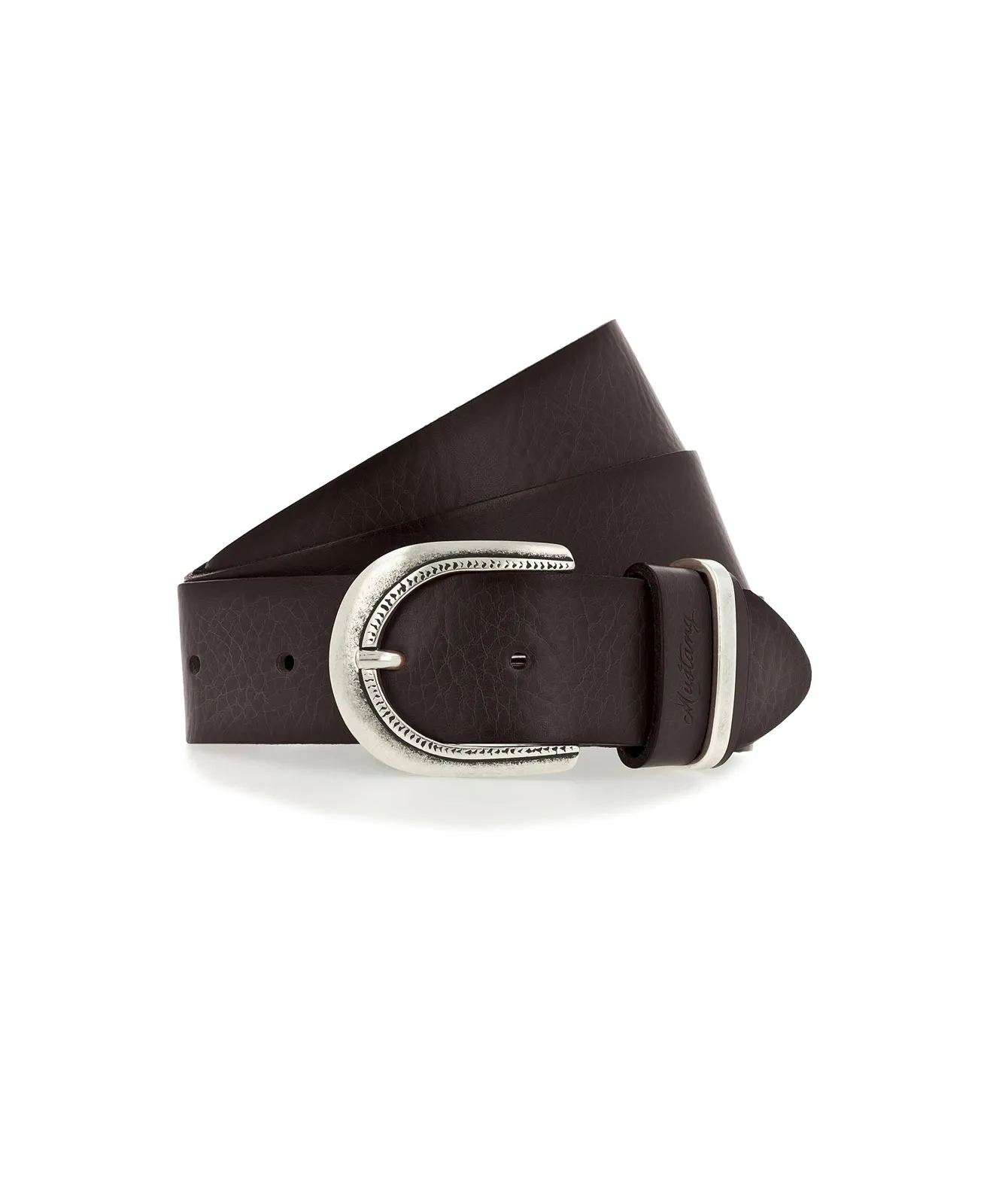 Mustang Damen Gürtel 35 mm in Dunkelbraun mit Airbrushkante