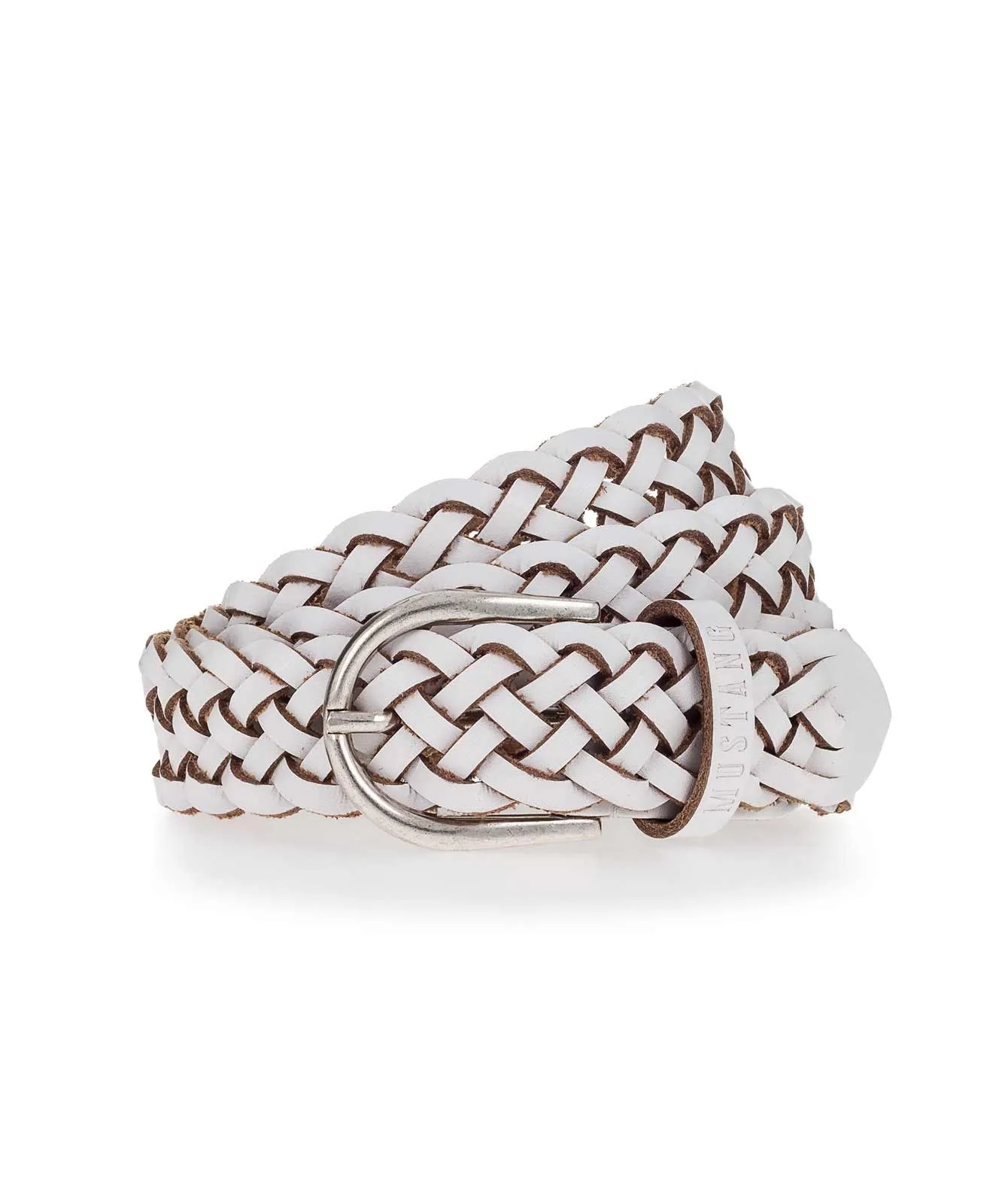 Mustang Ledergürtel 30 Mm Gürtel MW3090R23 in White