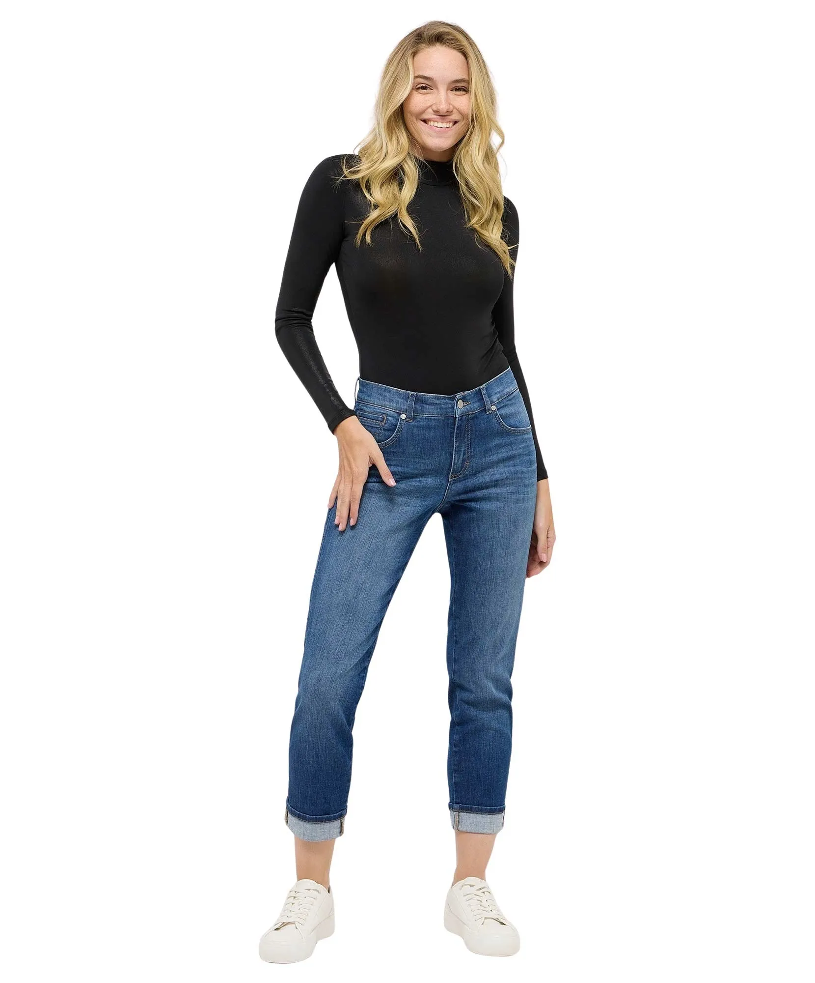 Angels 7/8 Jeans Darleen Crop TU in Mid Blue Used