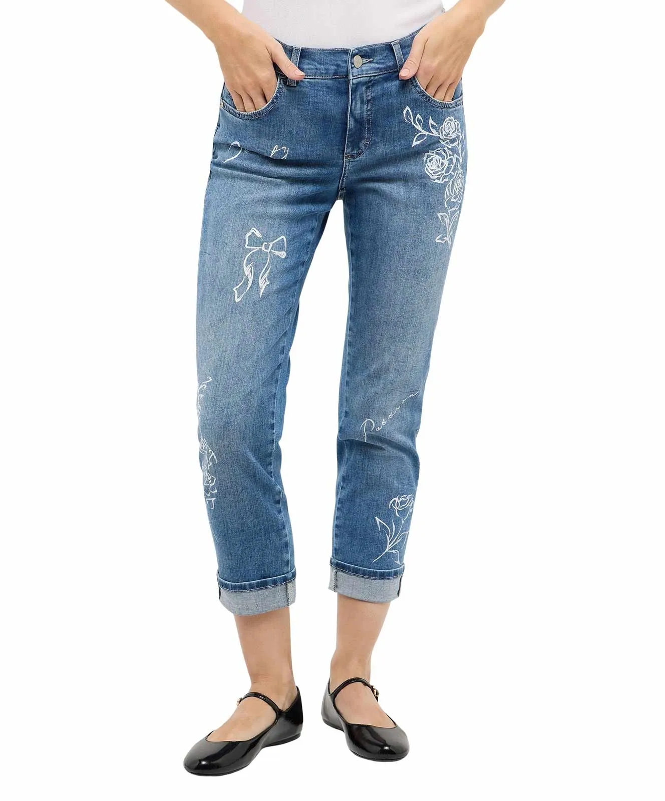 Angels 7/8 Jeans Darleen Beauty in Light Blue Random Used