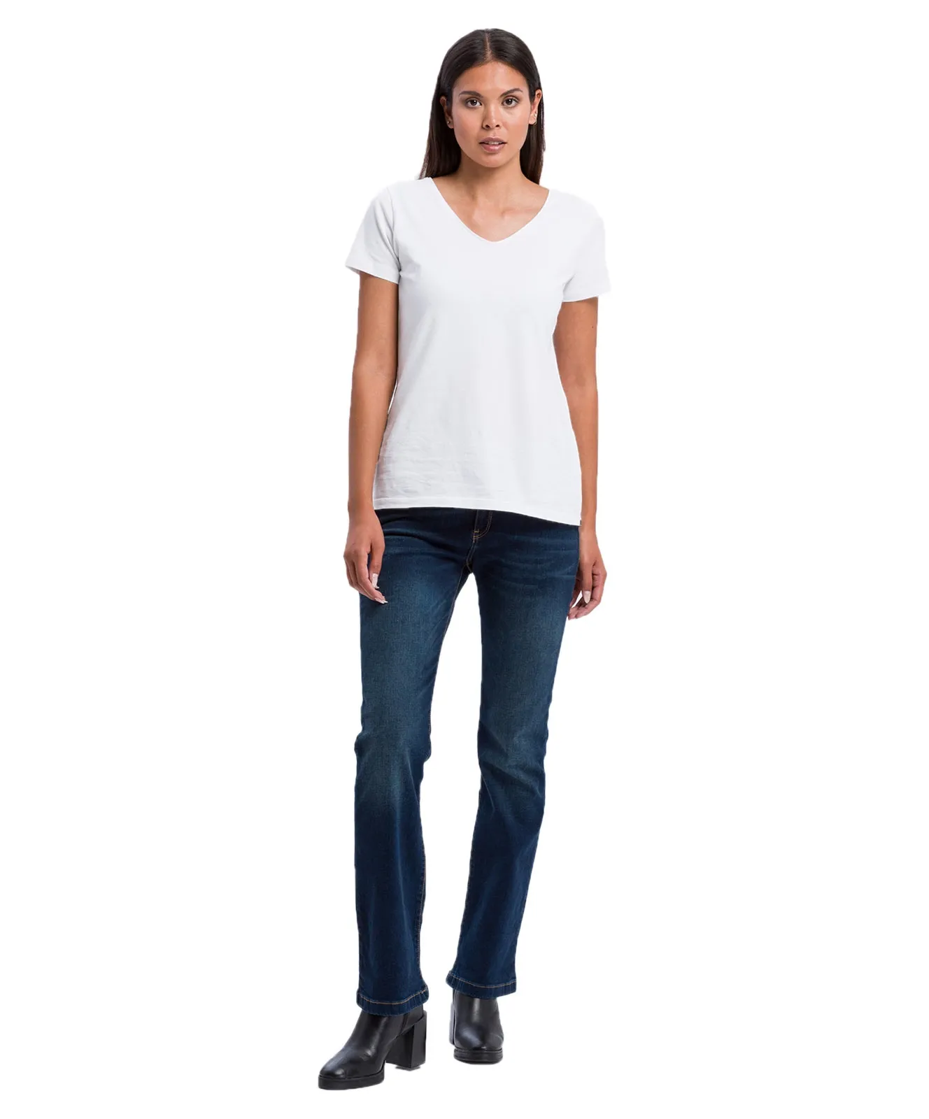 Cross Bootcut Jeans Lauren in Deep Blue