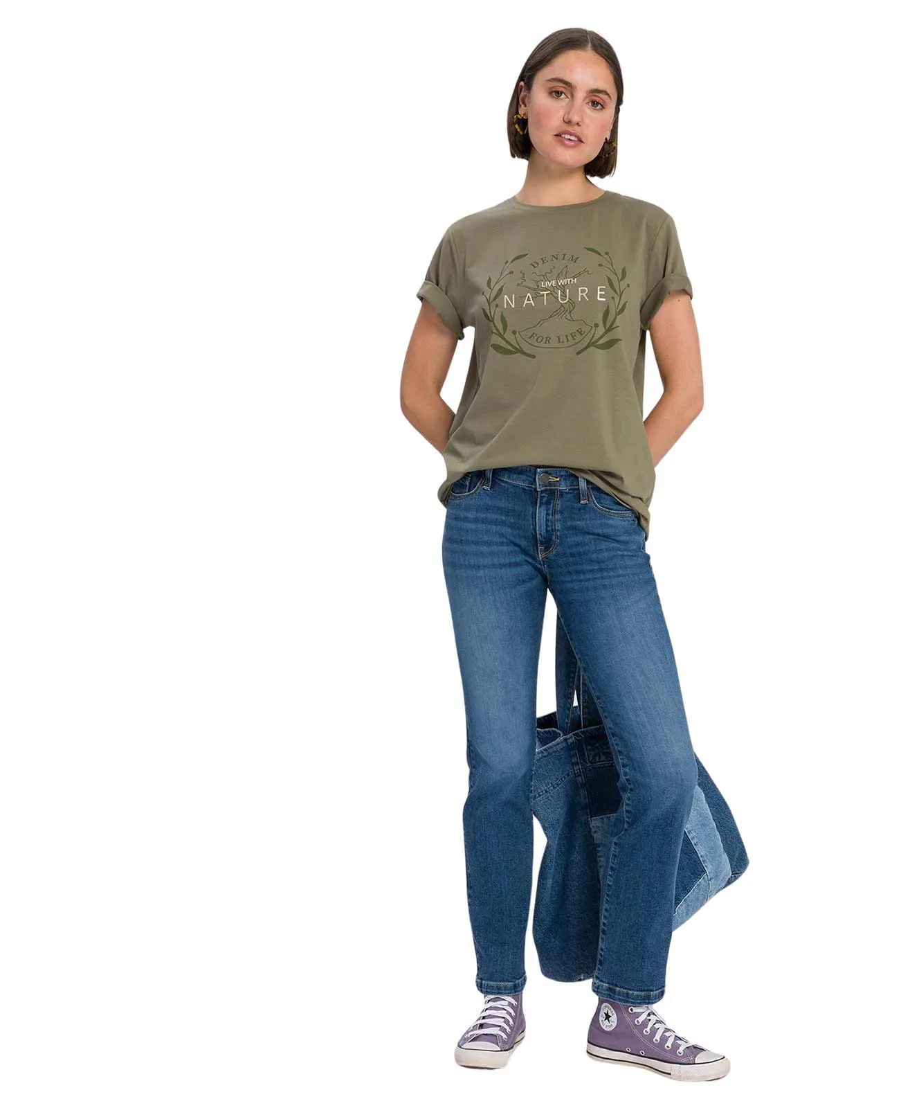 Cross Bootcut Jeans Lauren in Dark Blue Used