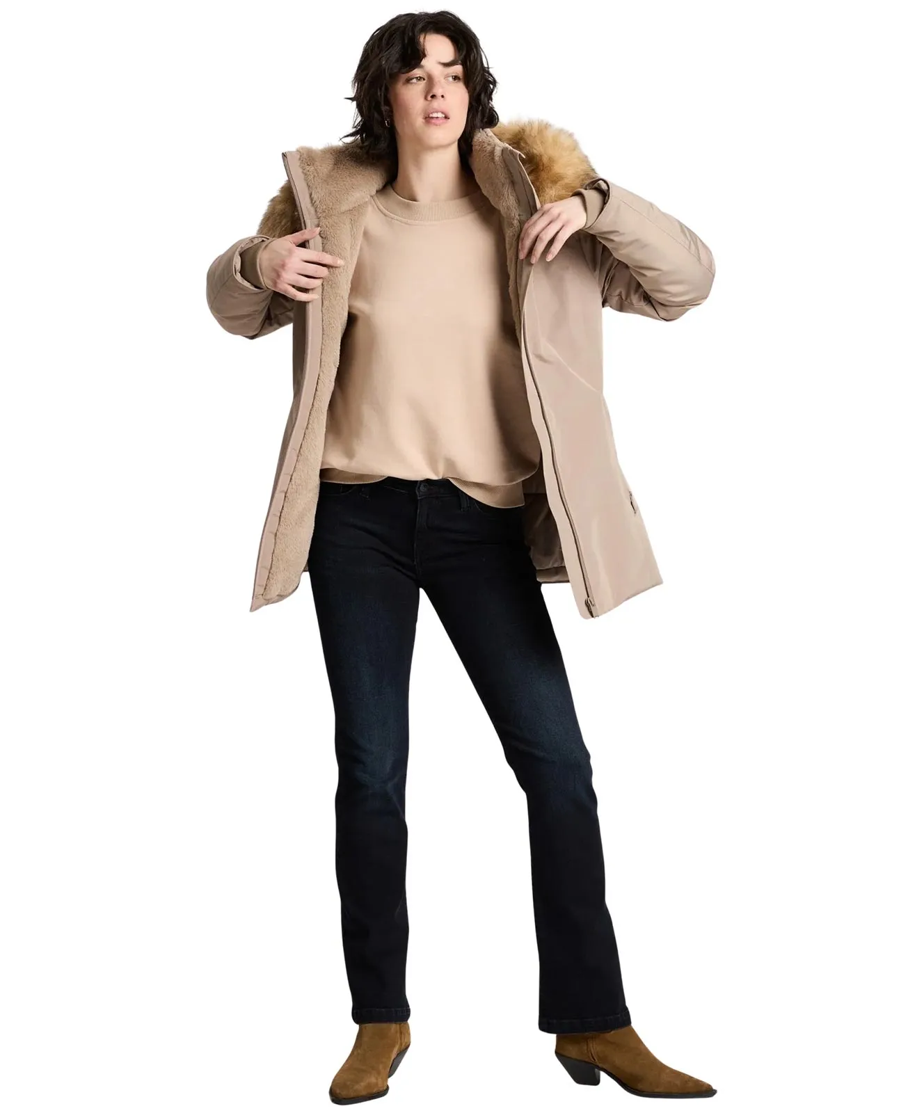 Cross Bootcut Jeans Lauren in Blue Black