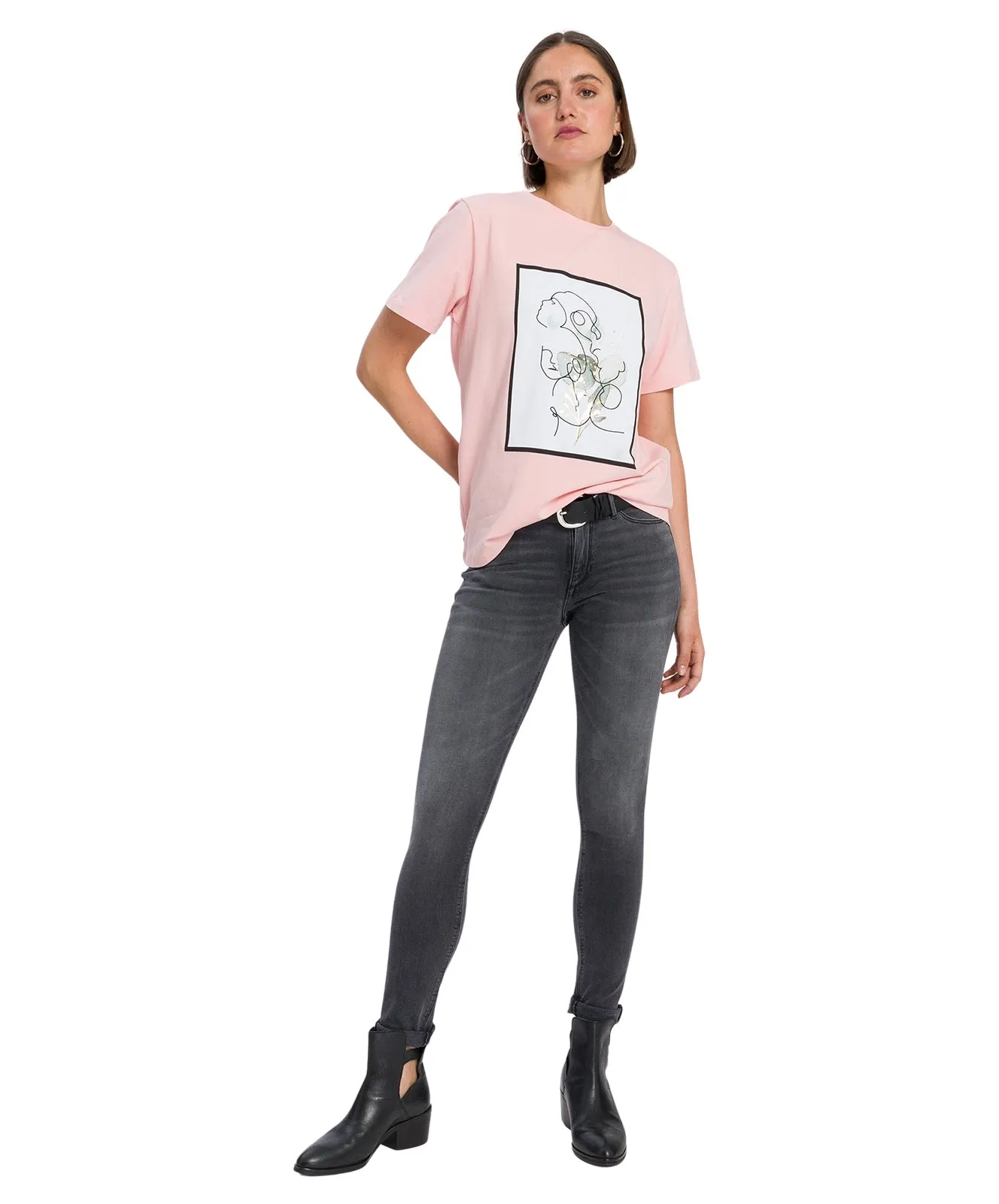 Cross High Waisted Jeans Alan in Grey Used