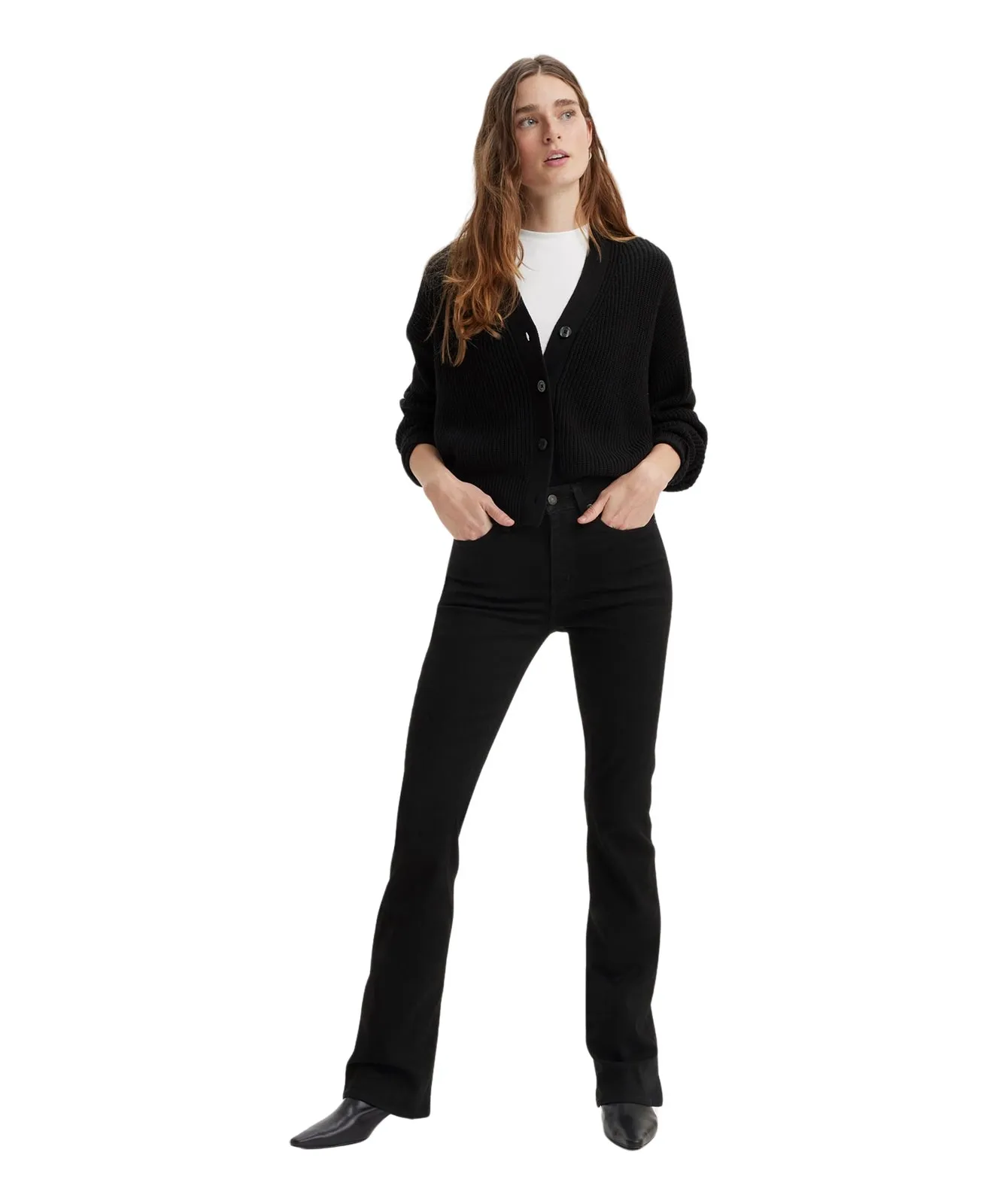 Levis Bootcut Jeans 725 High Rise Bootcut in Midnight Gaze