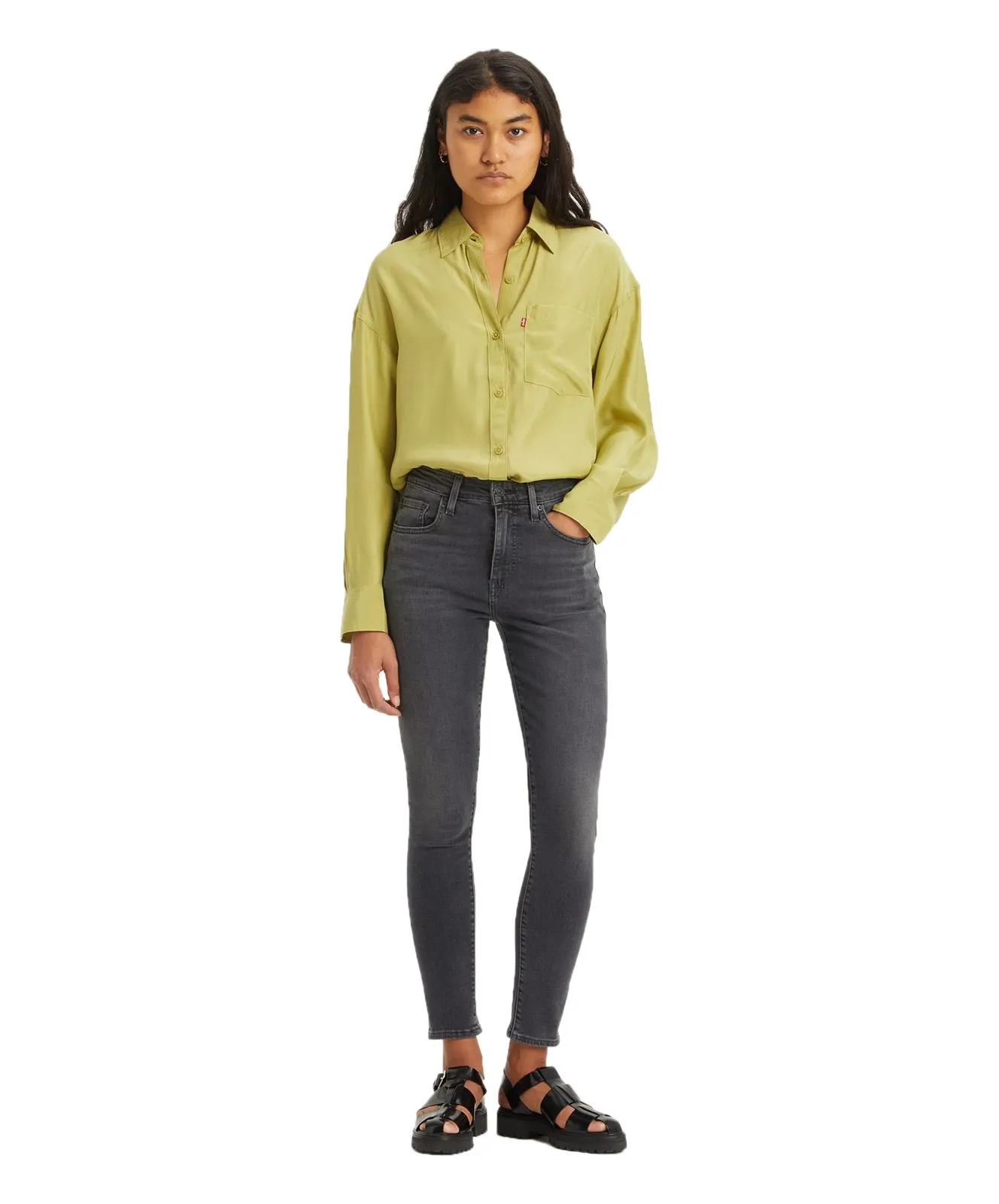 Levis High Waisted Jeans 721 High Rise Skinny in Clear Way