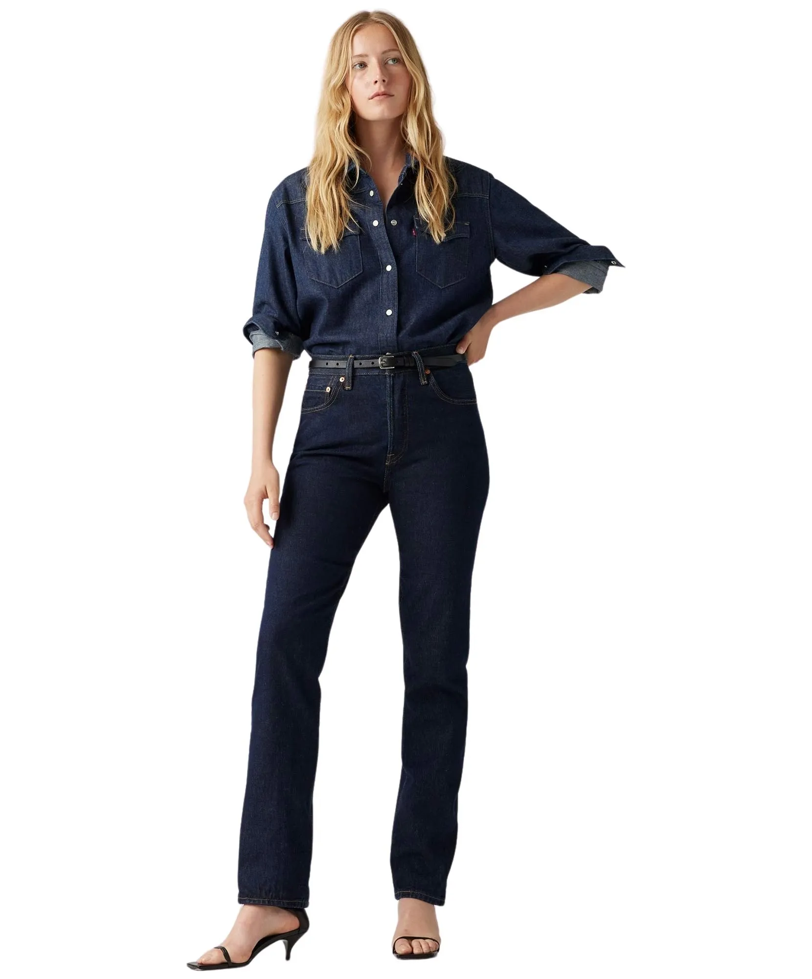 Levis Mom Jeans 501 Damen in Deep Breath