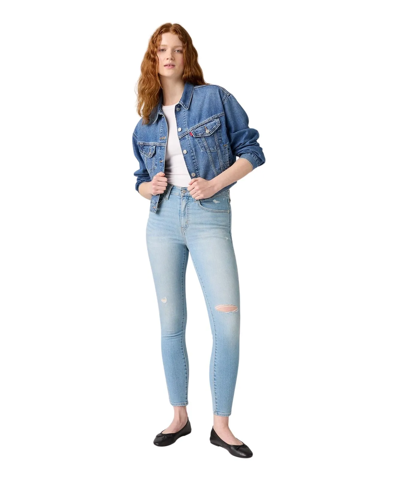 Levis High Waisted Jeans 721 High Rise Skinny in Simplest Solution