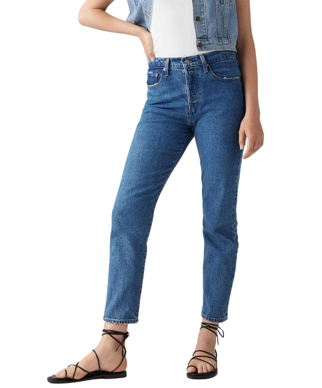 Levis Ankle Jeans 501 Crop in Jazz Pop