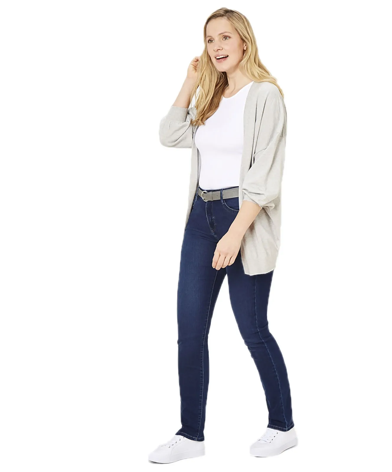 Paddocks Mom Jeans Pat in Dark Stone Soft Used