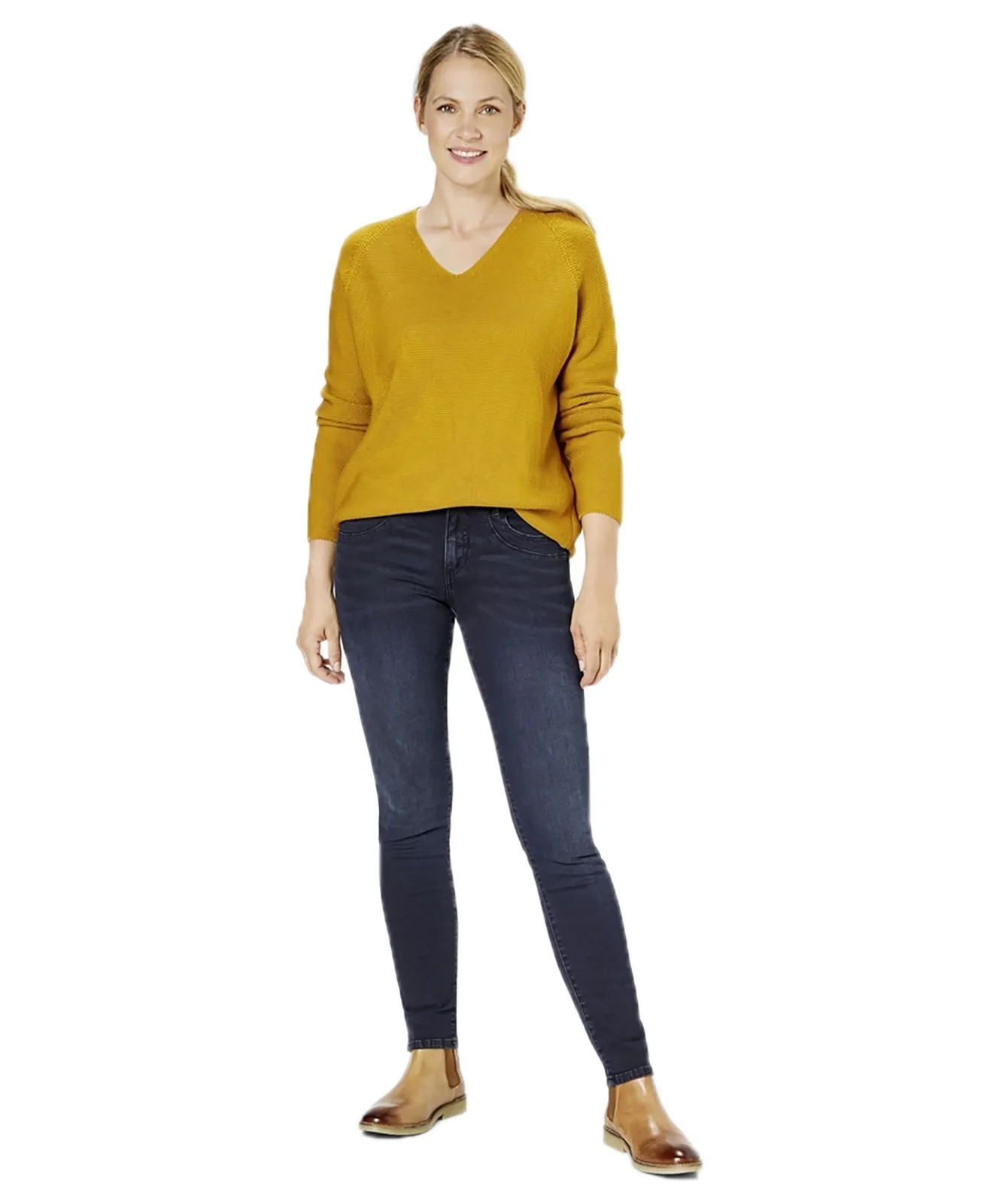 Paddocks Skinny Jeans Lucy in Blue Black Dark Stone