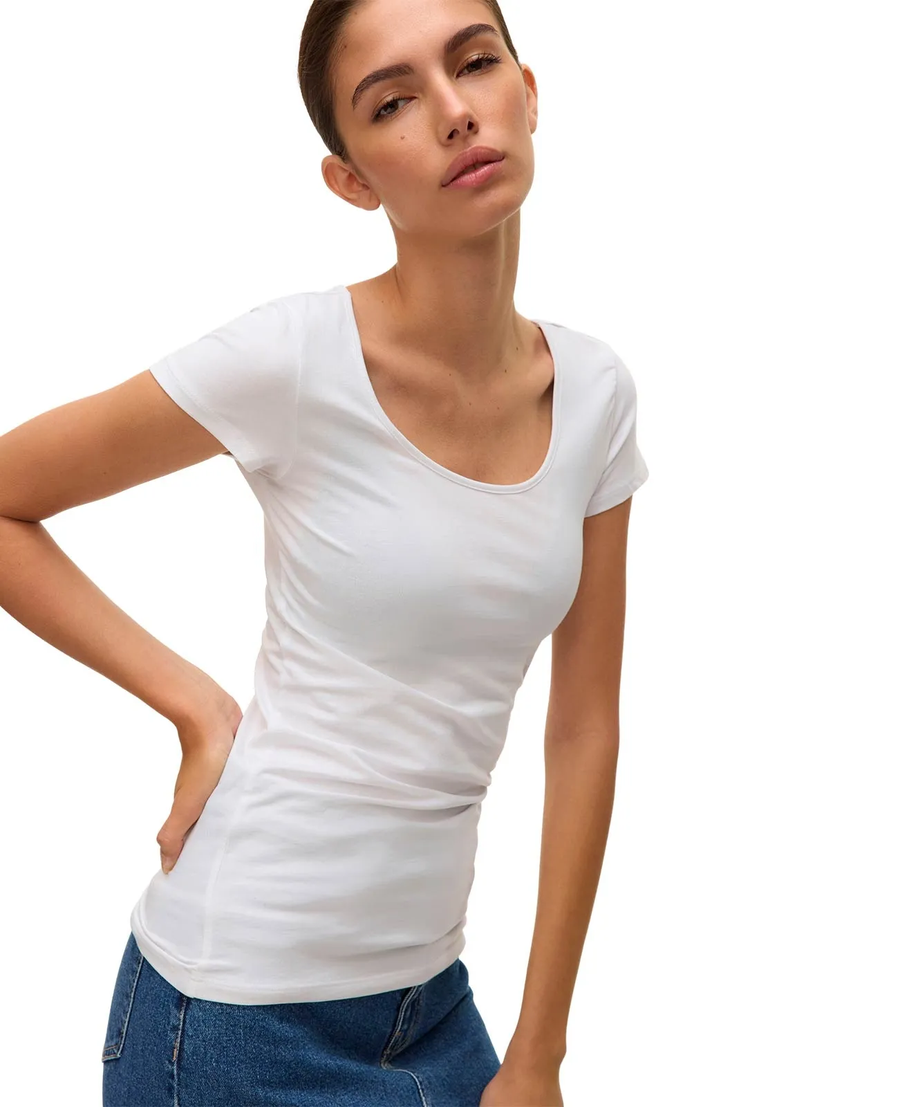 Vero Moda T-Shirt Maxi My Soft in White