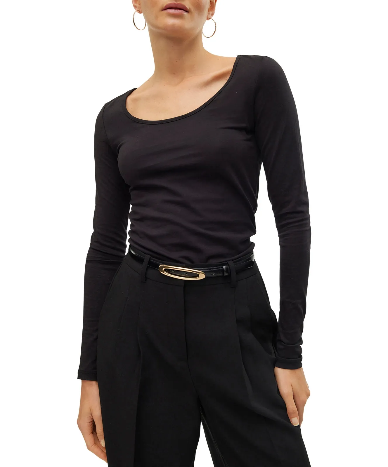 Vero Moda Langarmshirt Maxi My Soft in Black