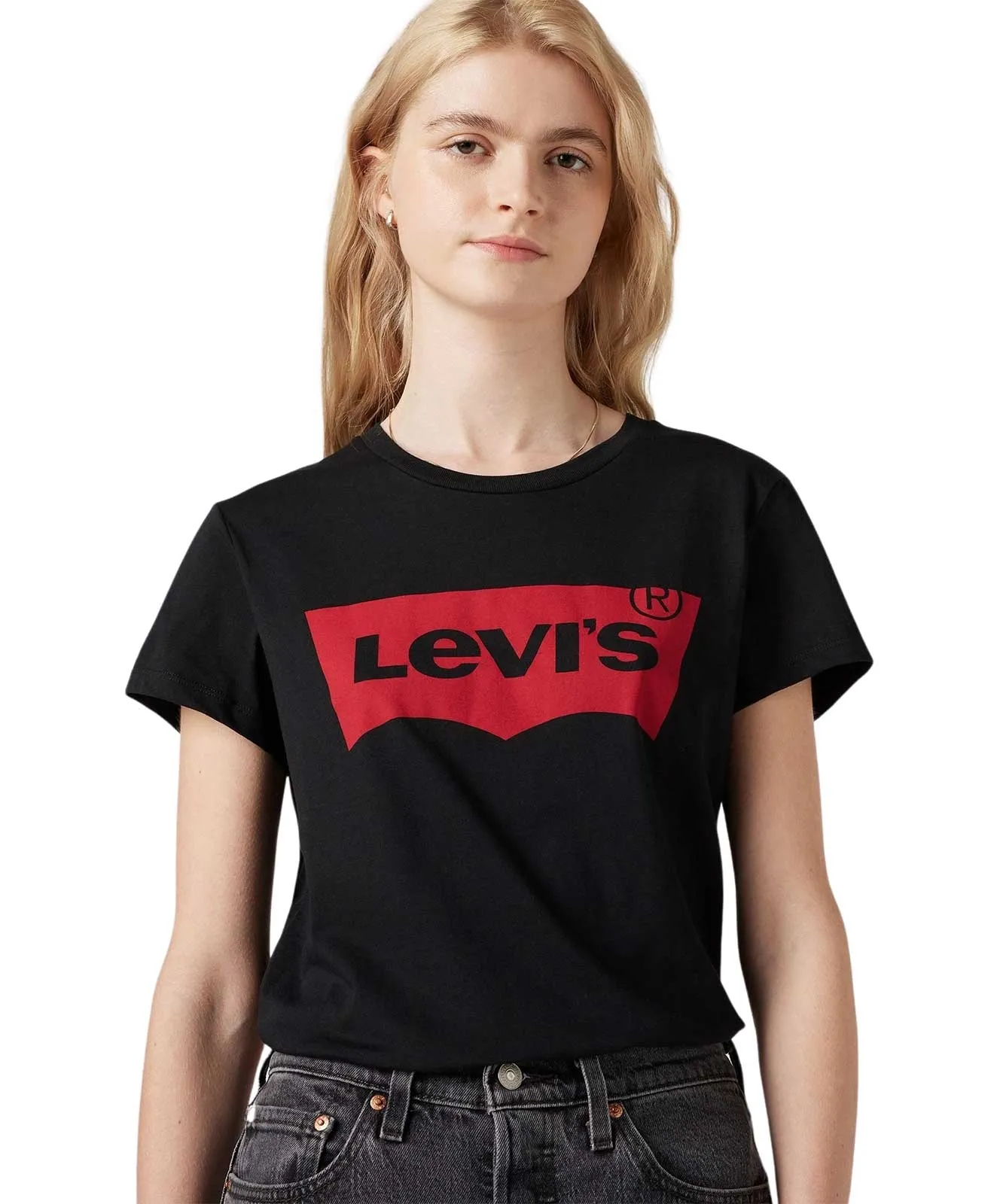 Levis Logoshirt Perfect Tee in Black Graphic