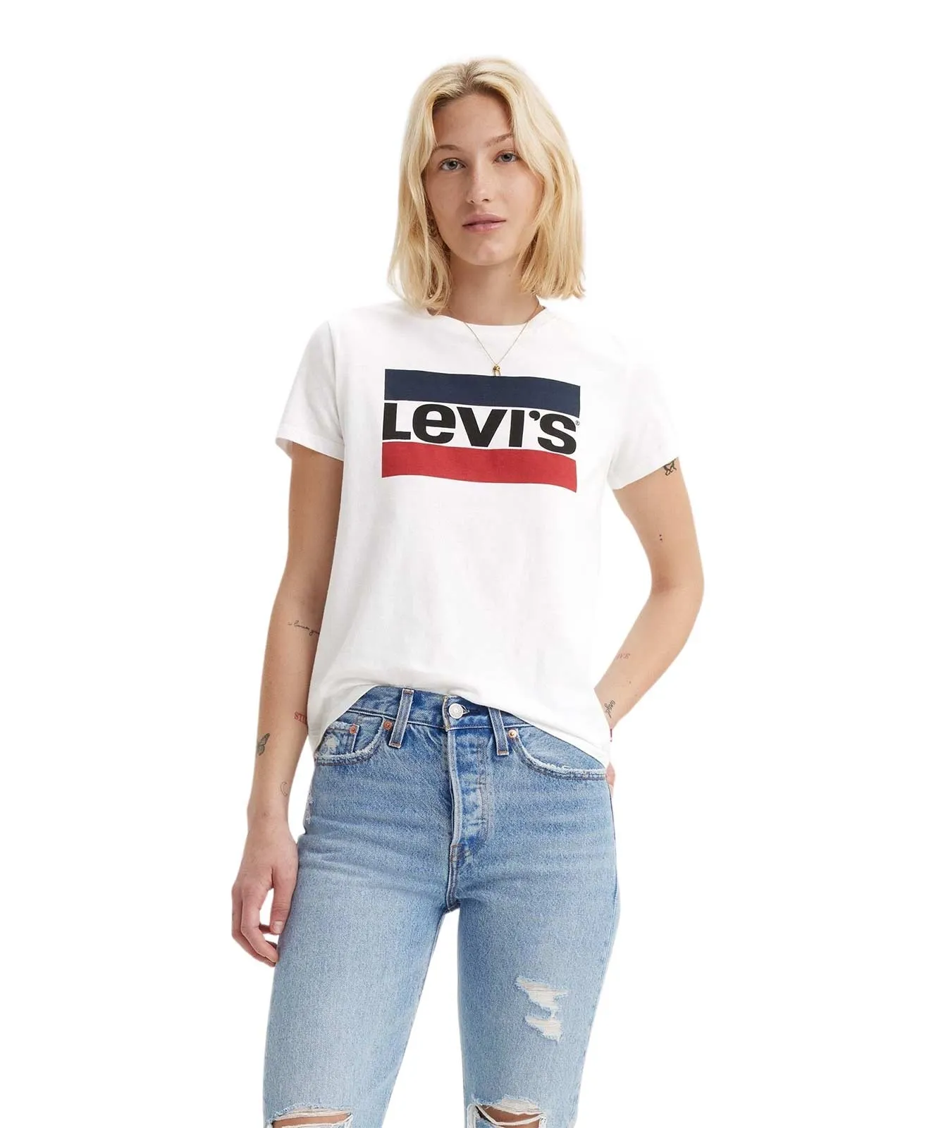Levis Logoshirt The Perfect Tee in Sportswear White
