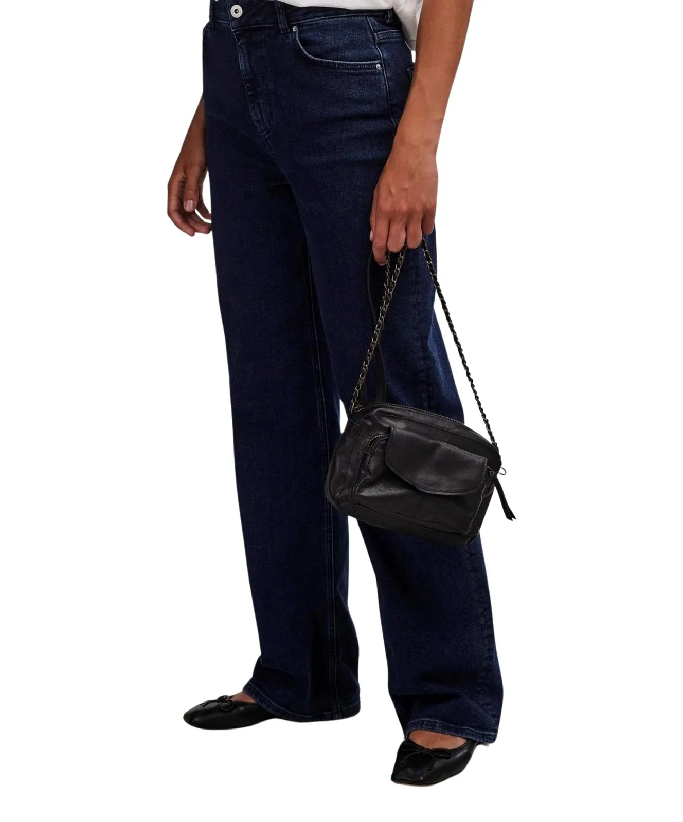 Pieces Umhängetasche Damen in Black