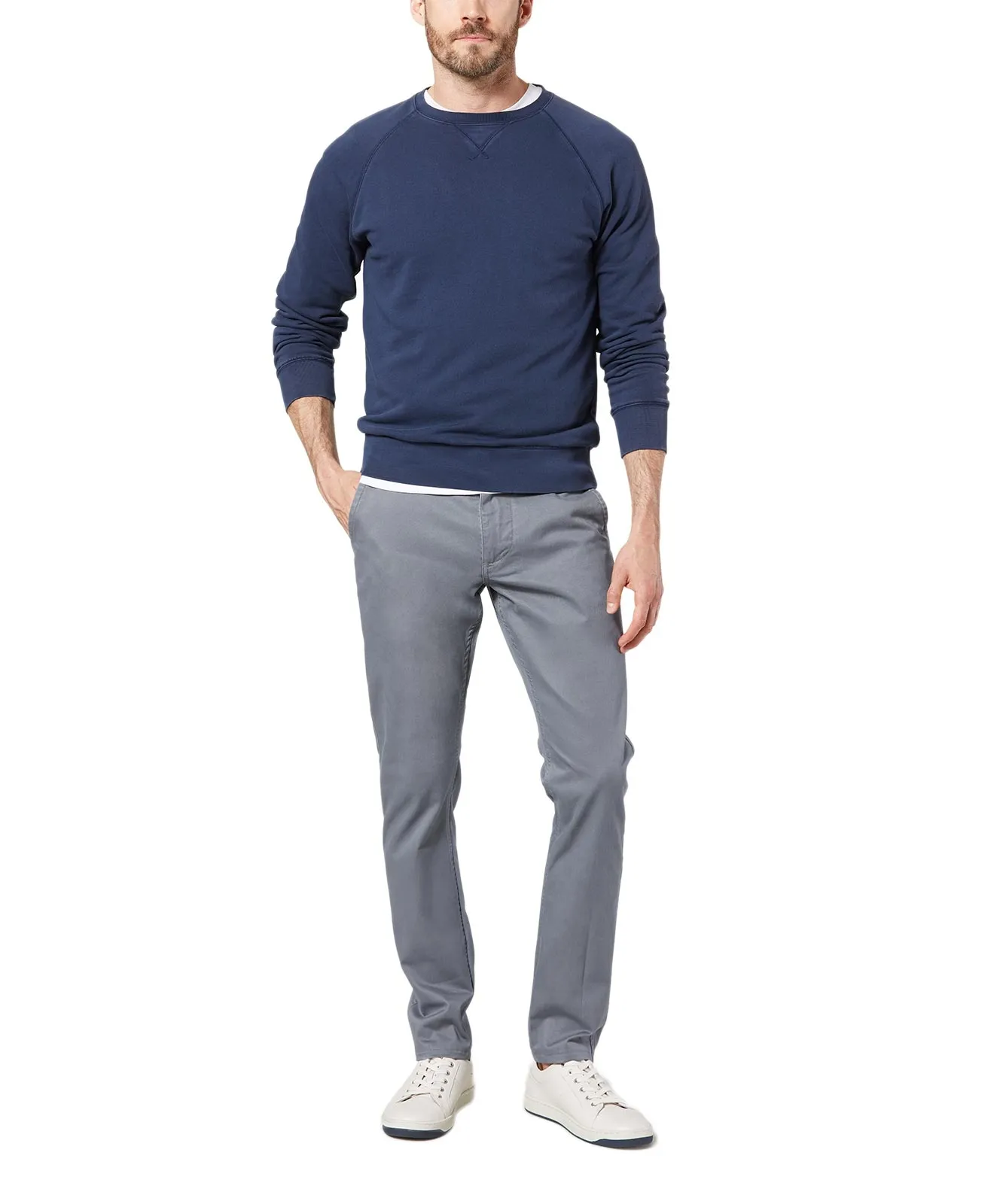 Dockers Chino Hose Alpha Original Skinny in Burma Grey