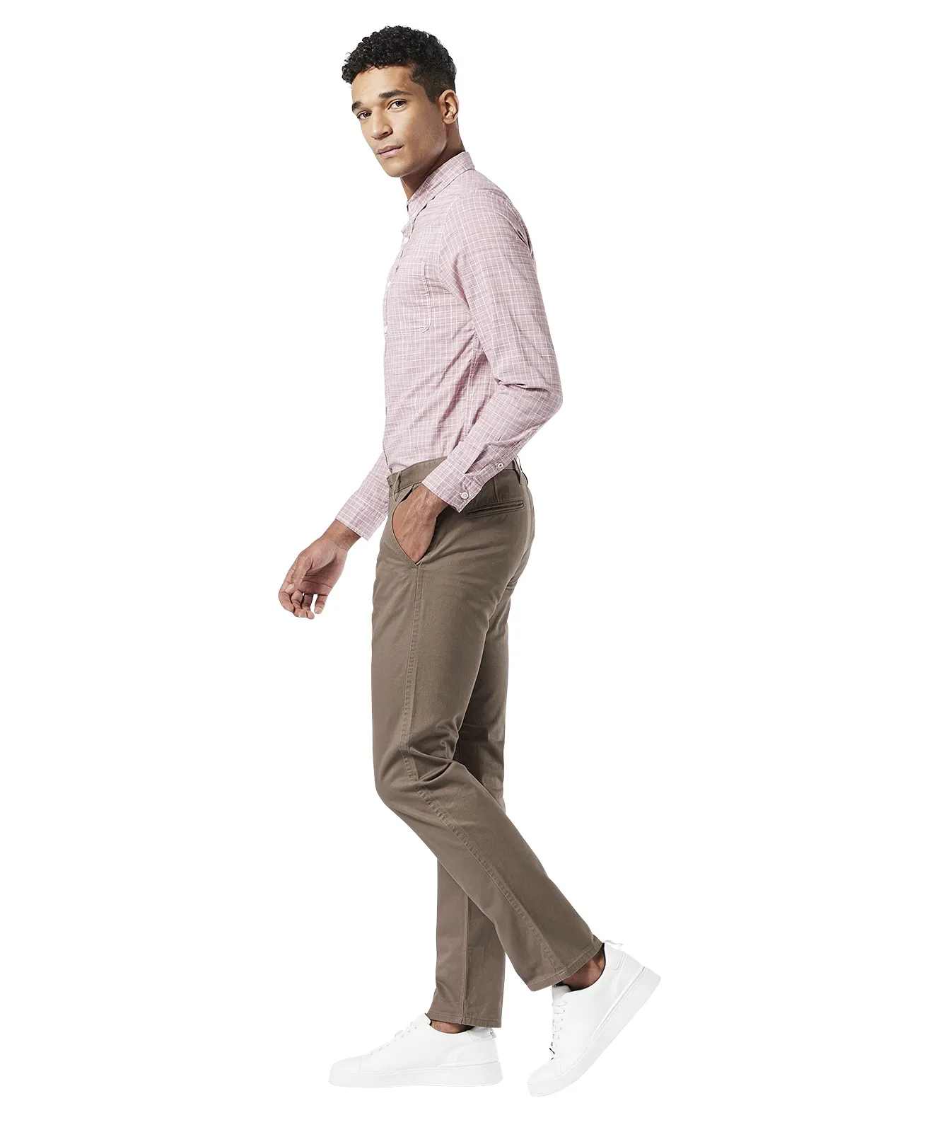 Dockers Stoffhose Alpha in Dark Pebble