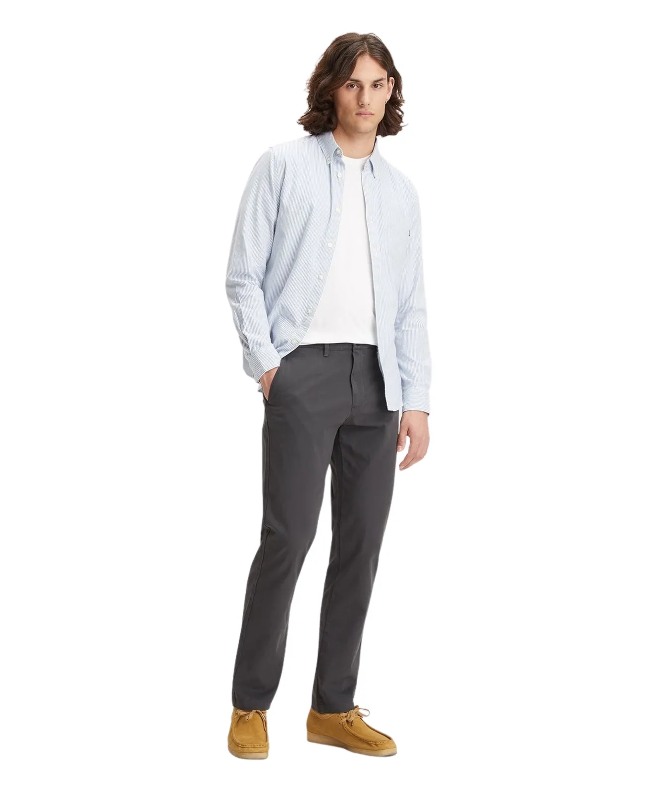 Dockers Chino Hose Chino Slim Fit in Steelhead