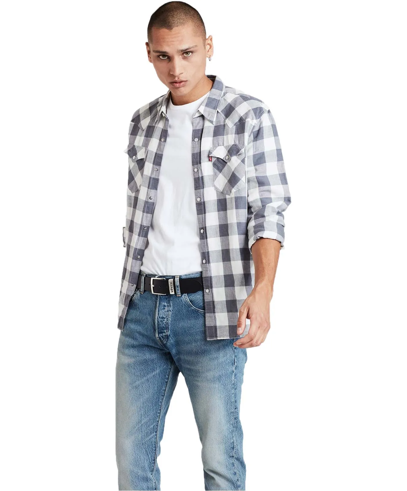 Levis Ledergürtel New Ashland in Regular Black