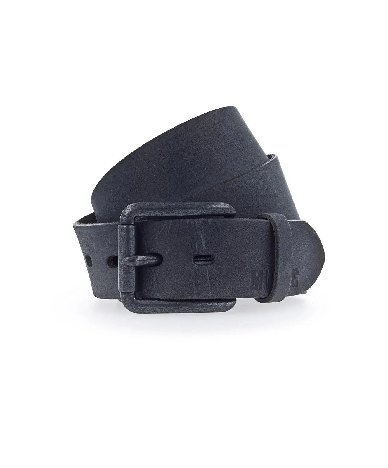 Mustang Ledergürtel Vollrindleder-Gürtel In 40 Mm in Black