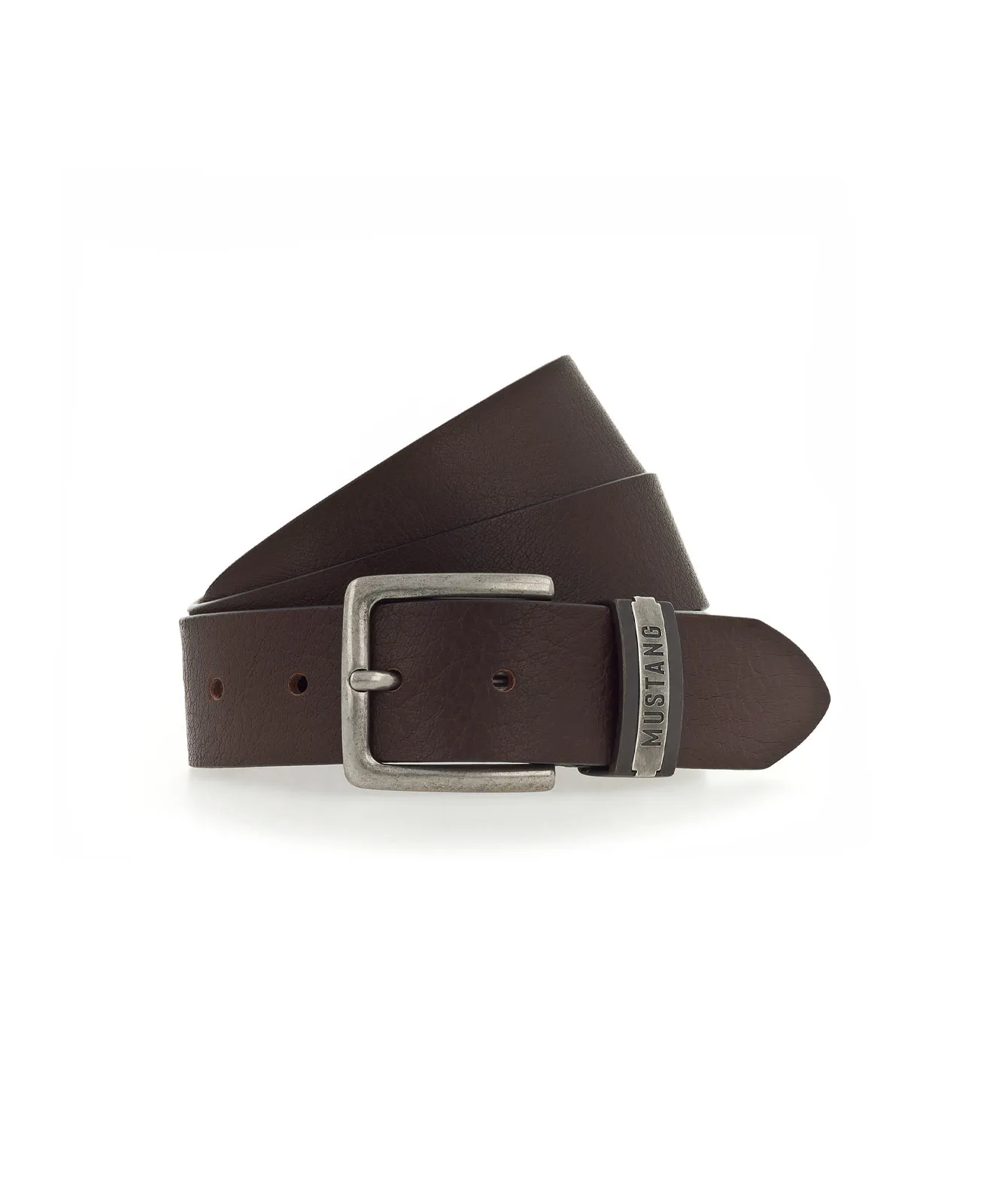 Mustang Ledergürtel 40 Mm Gürtel in Dunkelbraun