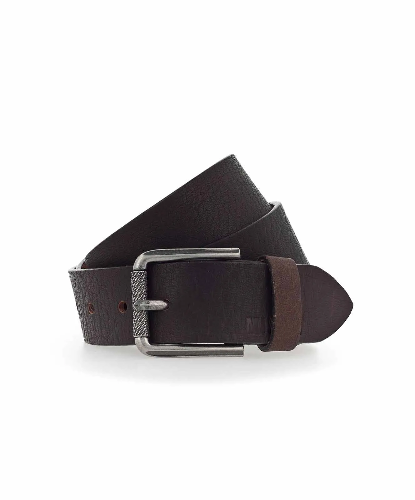Mustang Ledergürtel 4cm Vollrindledergürtel Mit Schließe in Dunkelbraun
