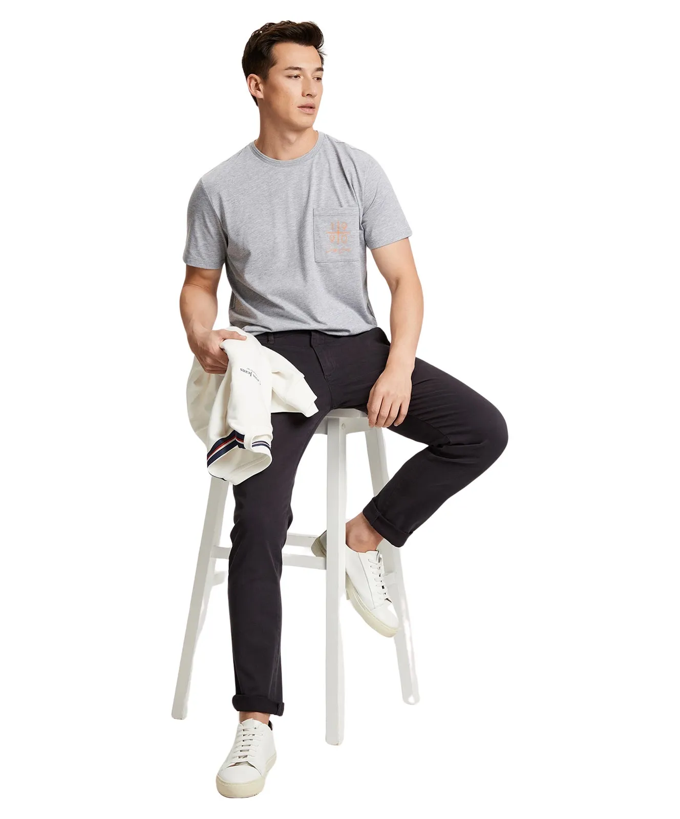 Cross Chino Hose Chino in Anthrazit