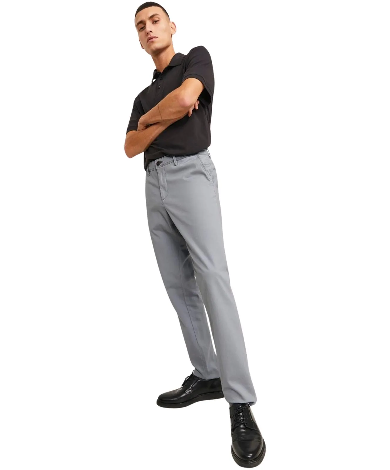 Jack & Jones Chino Hose Marco Bowie in Ultimate Grey
