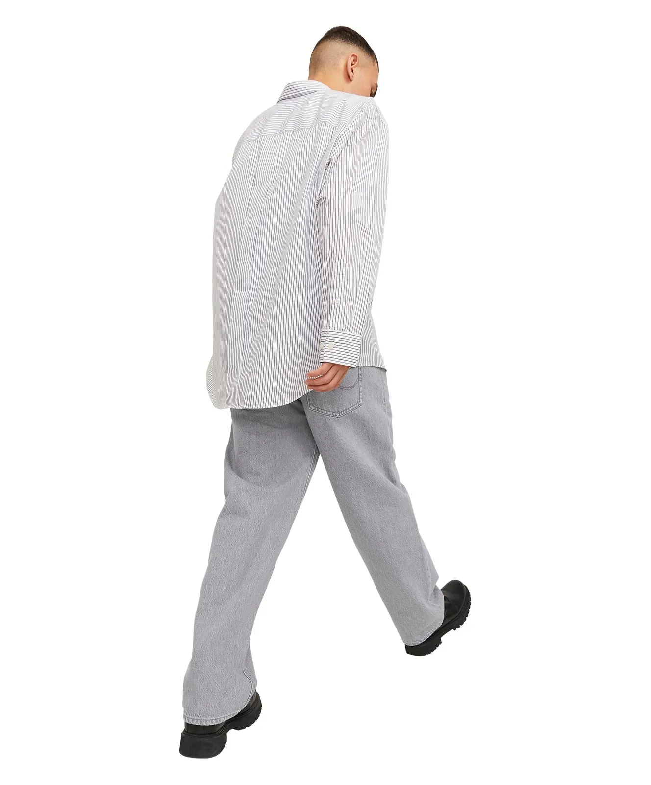 Jack & Jones Straight Jeans Alex Original in Grey