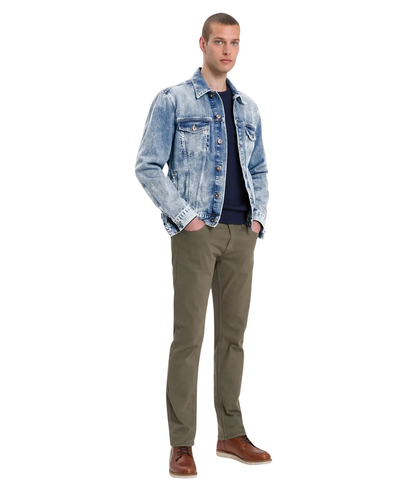 Cross Jeansjacke A315 Jacket in Dark Mid Blue