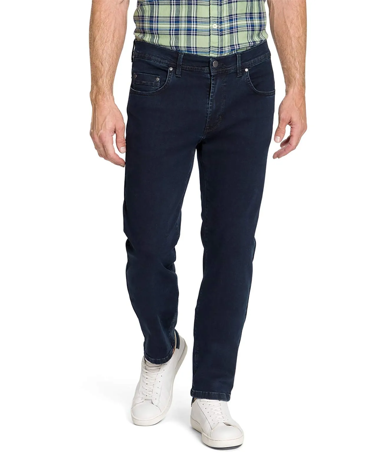 Pioneer Straight Jeans Rando Megaflex 1680 in Blue / Black