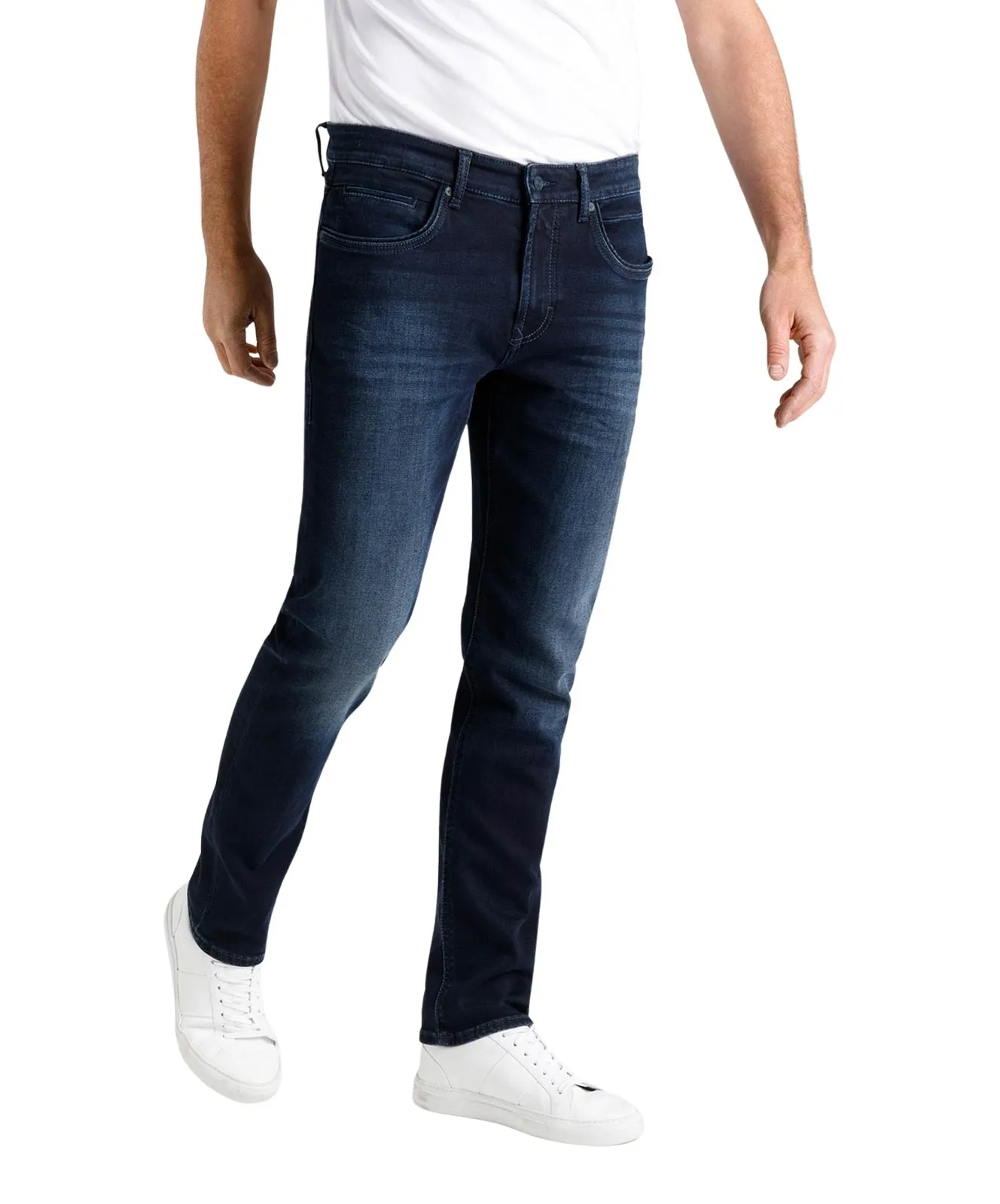 MAC Tapered Jeans Arne Pipe in Blue Black 3D Authentic Wash