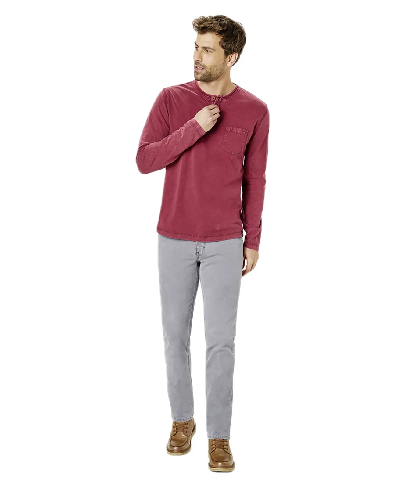 Paddocks Slim Fit Jeans Ranger Pipe in Grey Stone
