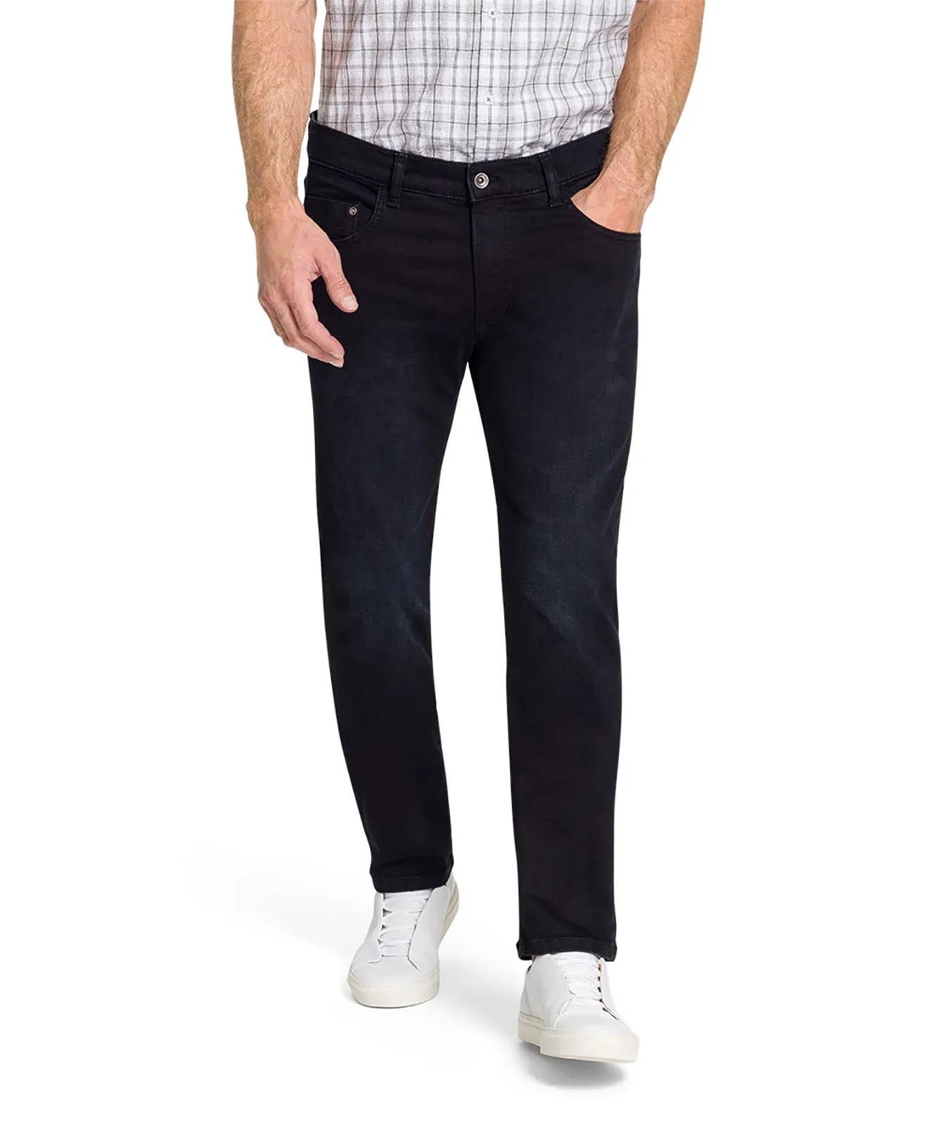 Pioneer Straight Jeans Eric in Blue/Black Used