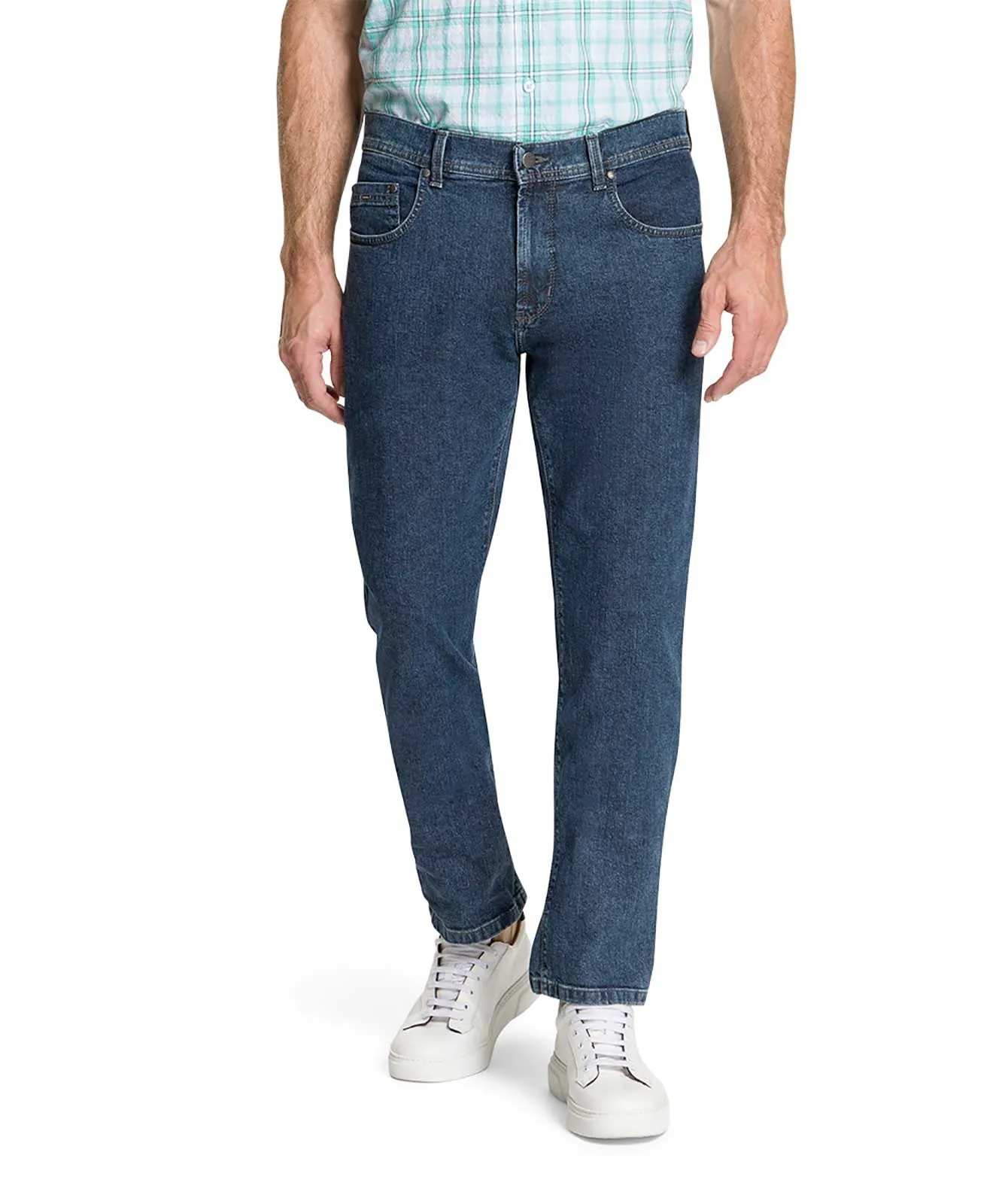 Pioneer Straight Jeans Rando 1680 in Dark Blue Stonewash