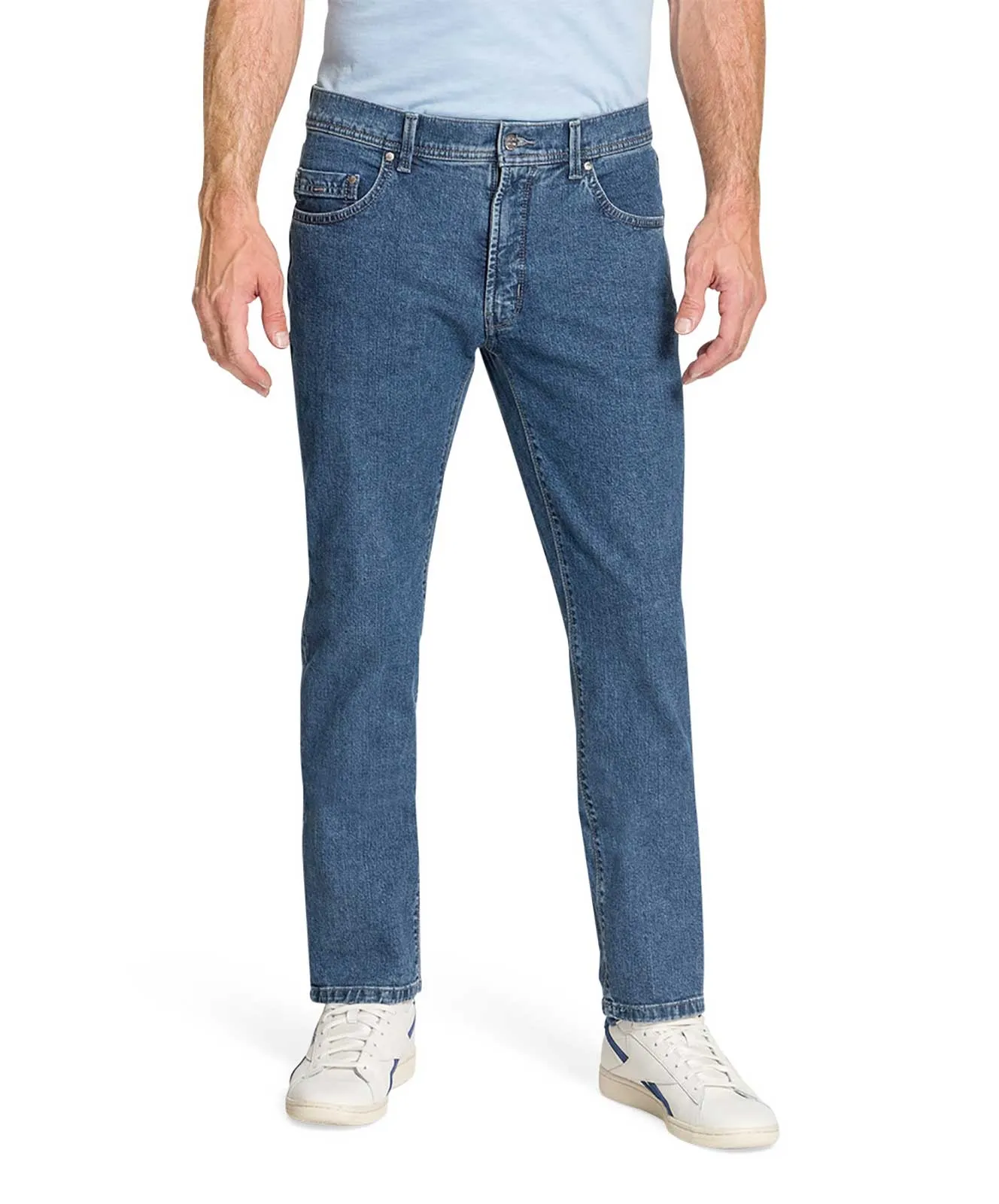 Pioneer Straight Jeans Rando 1680 in Blue Stonewash