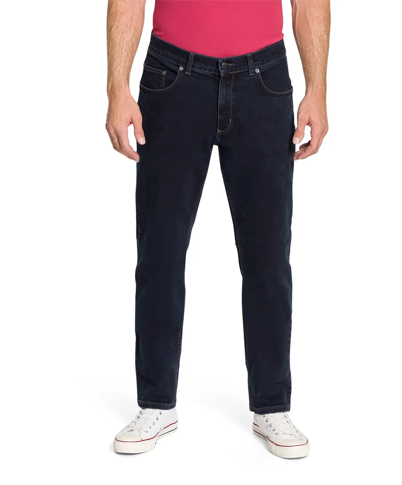 Pioneer Straight Jeans Ron in BlueBlack Raw
