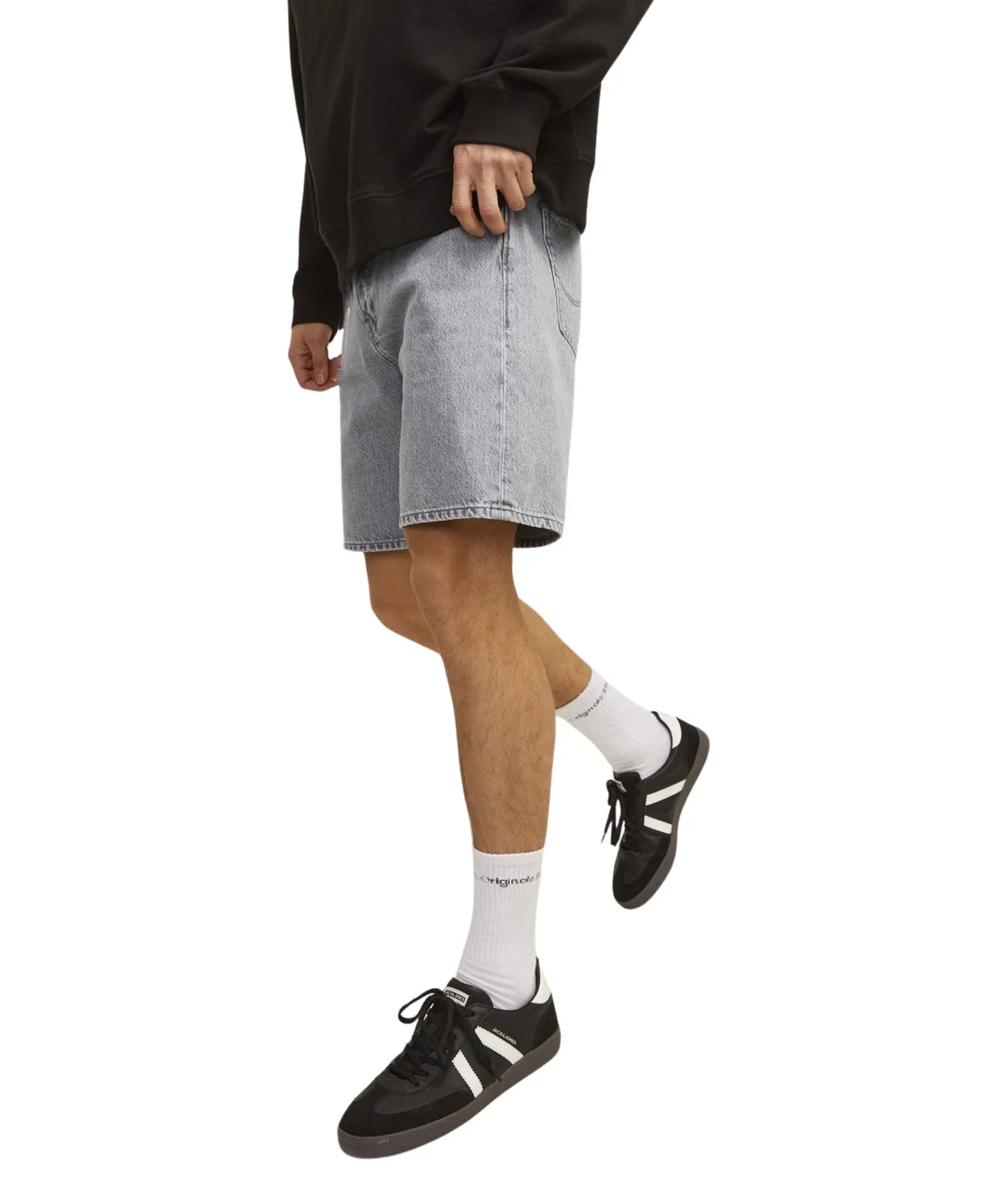 Jack & Jones Jeans Shorts Tony Original in Grey Denim