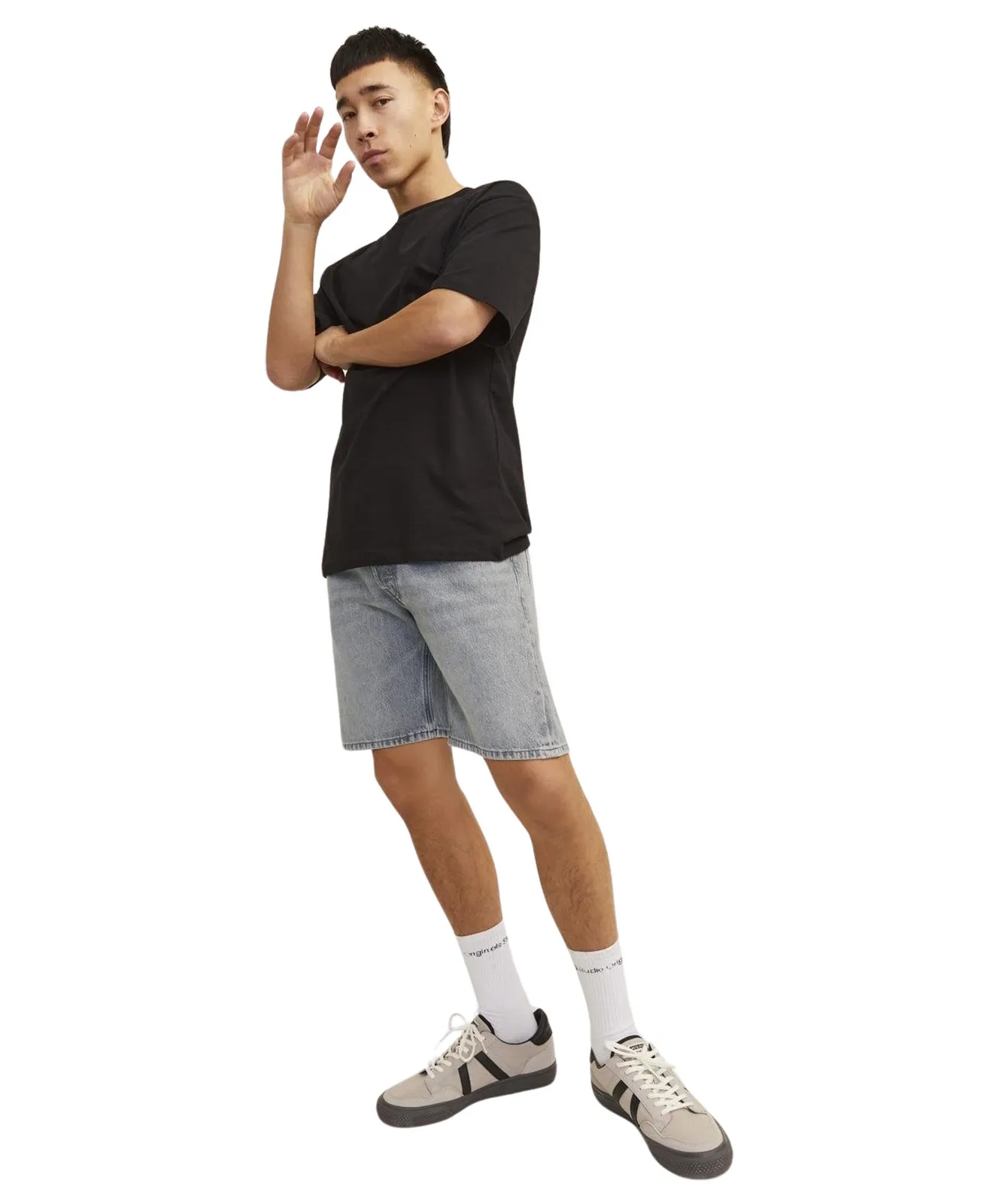 Jack & Jones Jeans Shorts Chris Cooper in Grey Denim