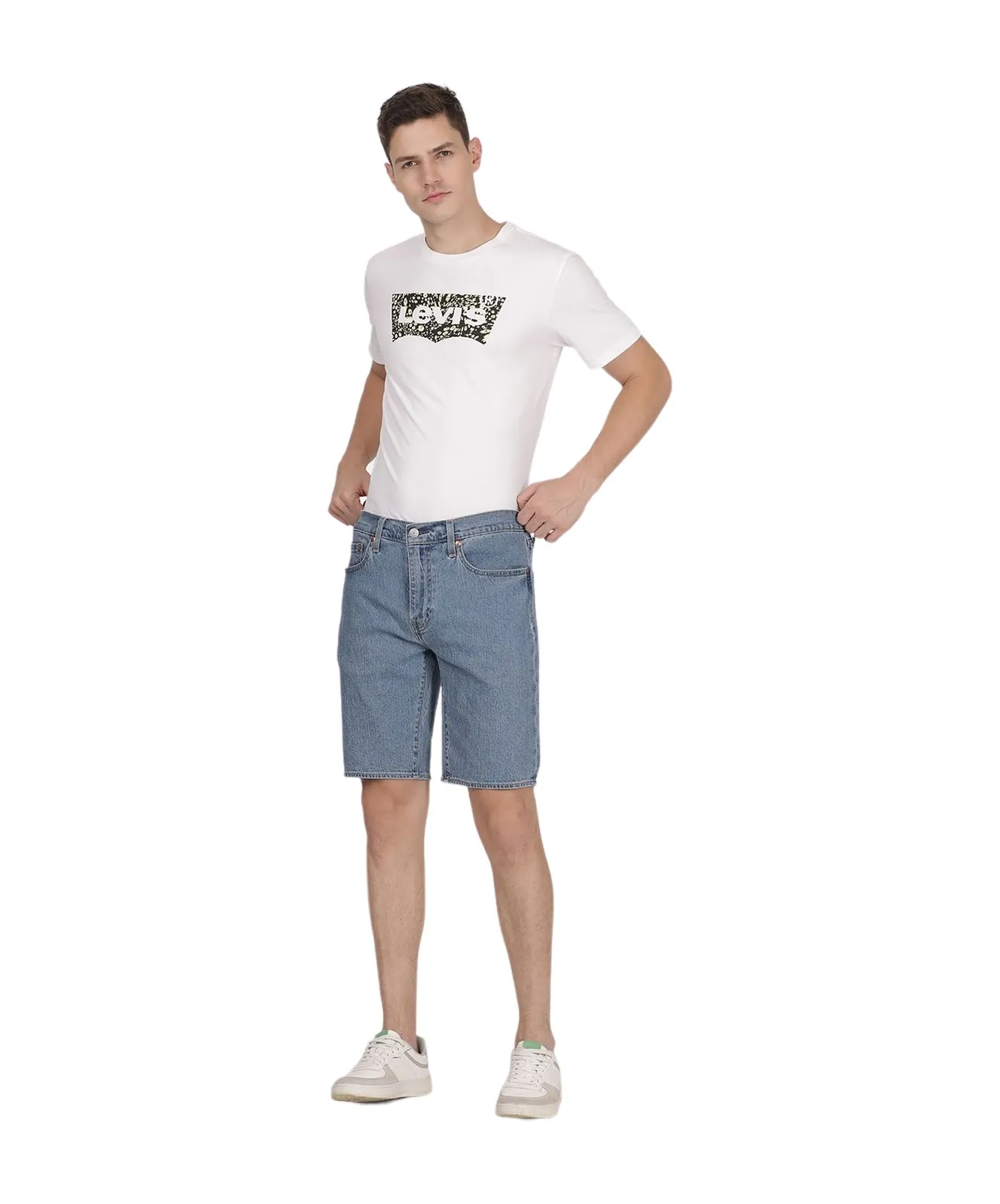 Levis Jeans Shorts 405 Standard in Stone Rock Cool