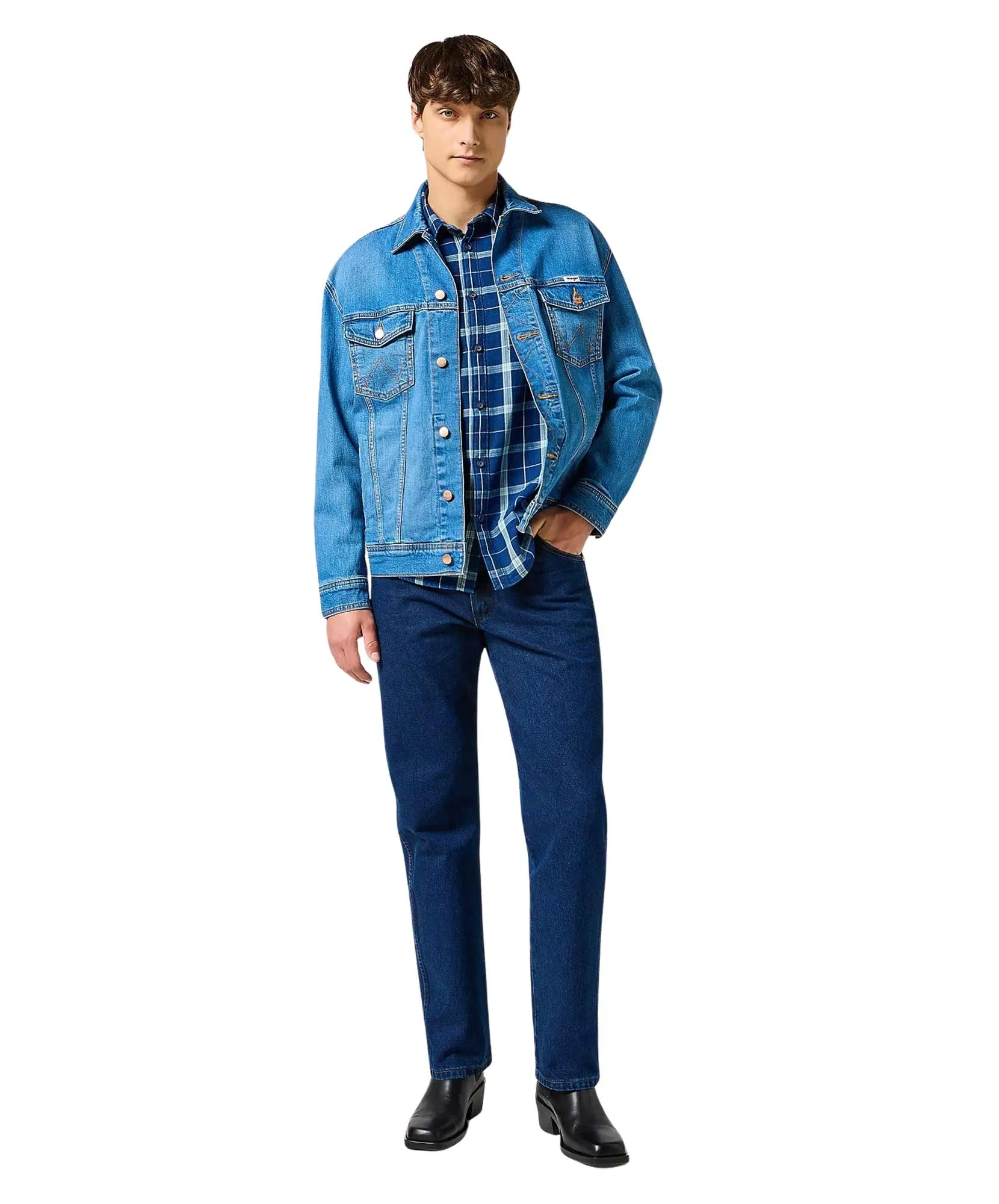 Wrangler Bootcut Jeans 13MWZ in Dark Stone