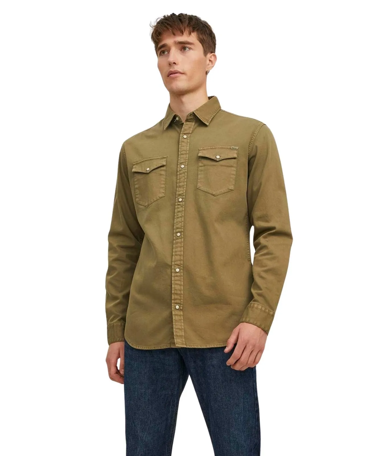 Jack & Jones Jeanshemd Heridan Shirt in Forest Night