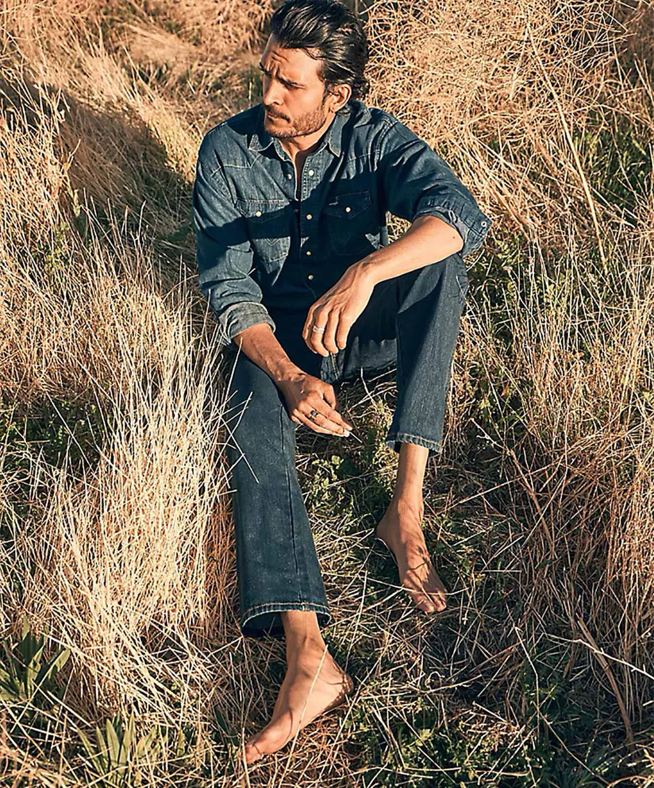 Wrangler Jeanshemd 27MW in Dark Stone