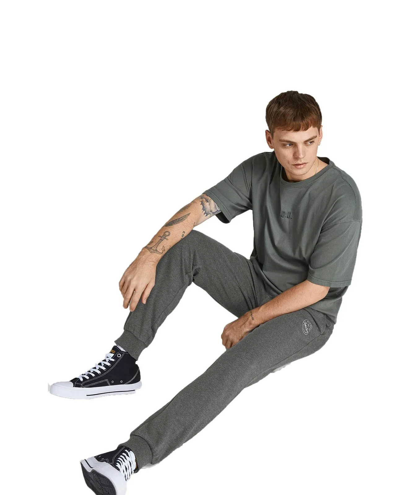 Jack & Jones Jogging Gordon in Dark Grey Melange