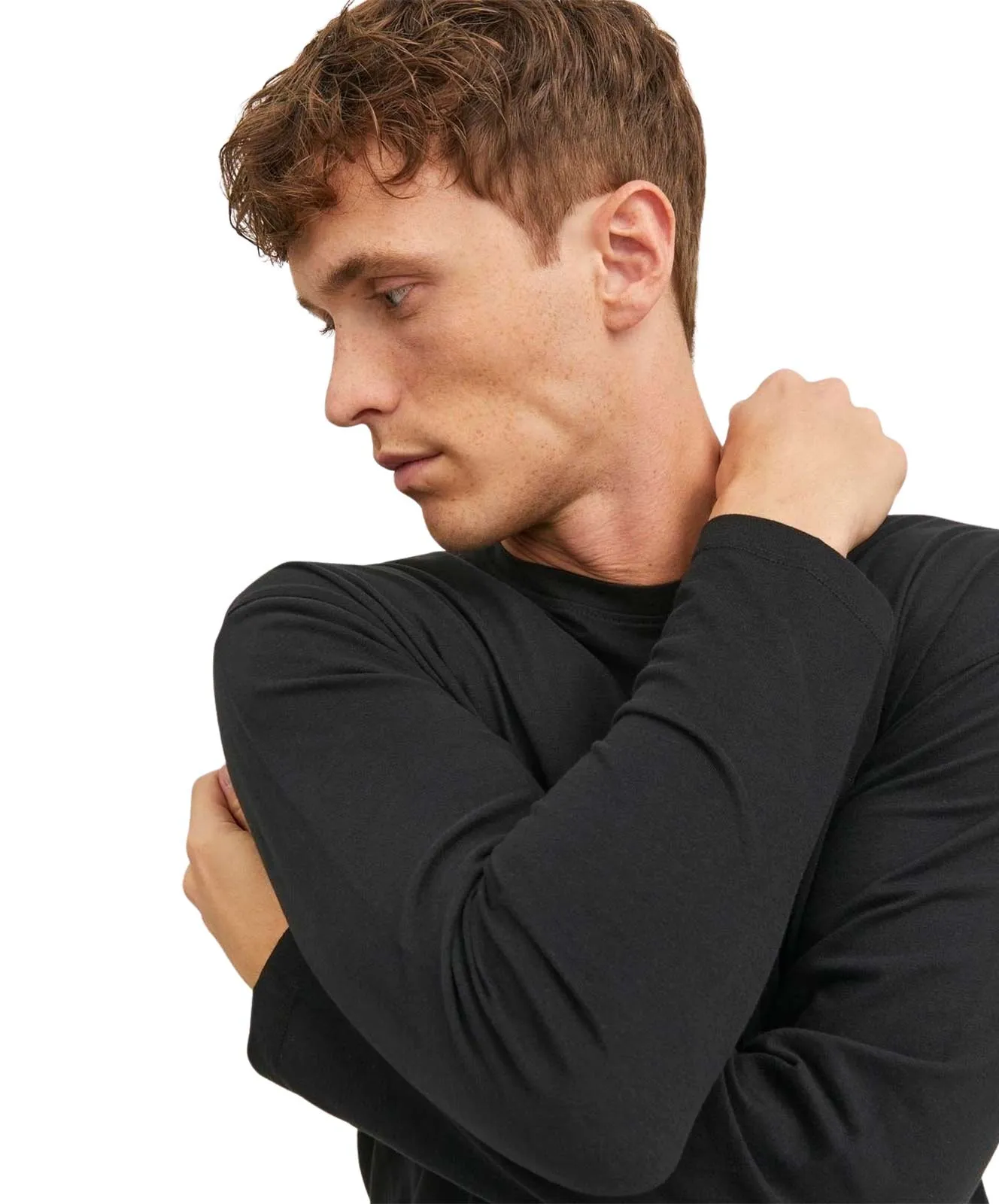 Jack & Jones Langarmshirt Noa Tee O-Neck in Black