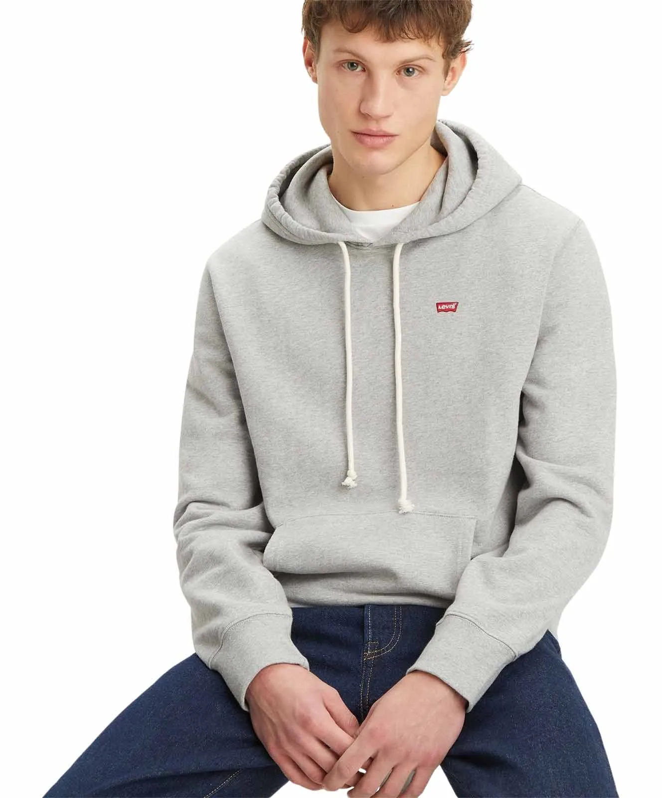 Levis Kapuzenpullover Original Housemark Hoodie in Grey Heather