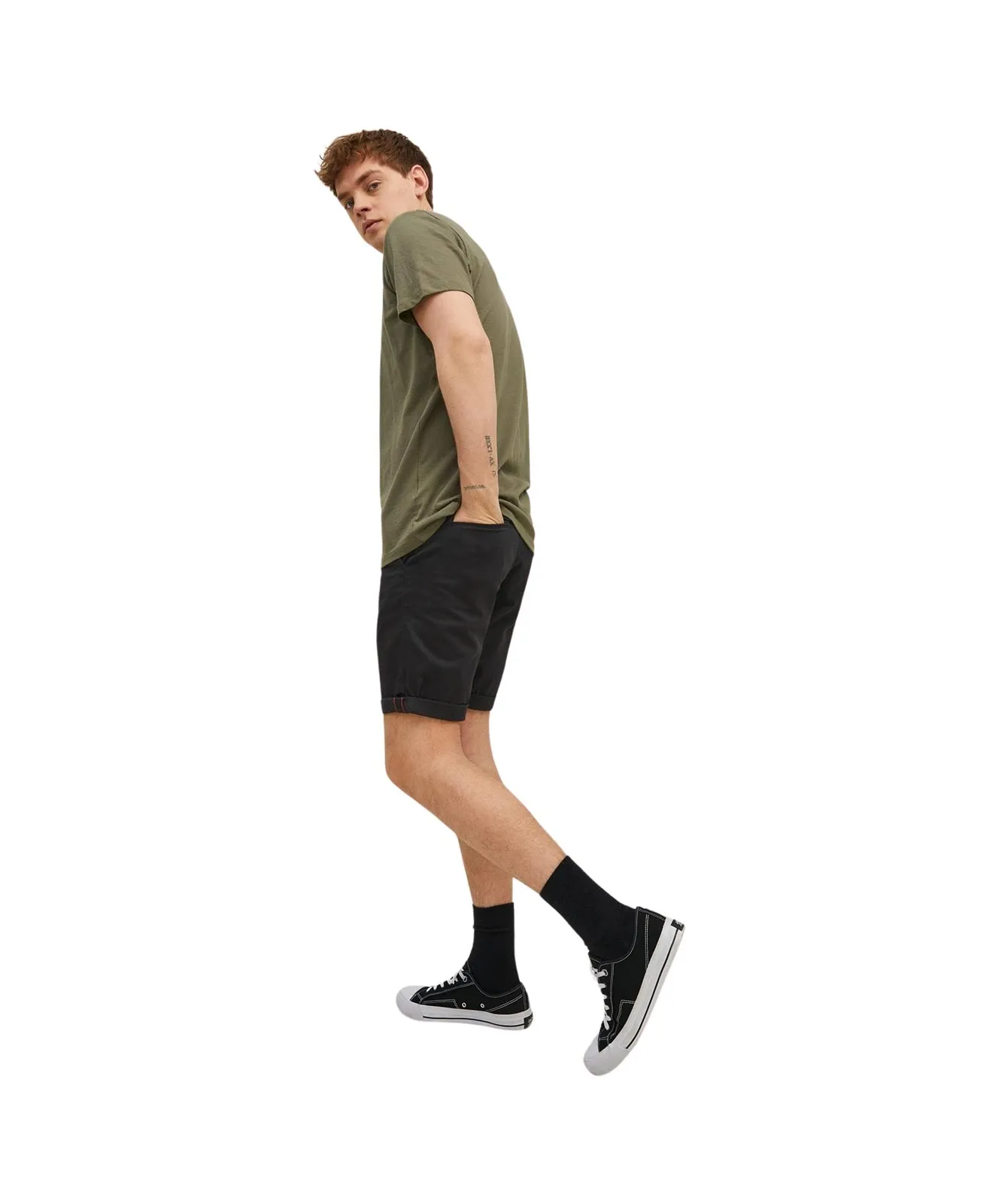 Jack & Jones Shorts Bowie mit Chino Style in Schwarz