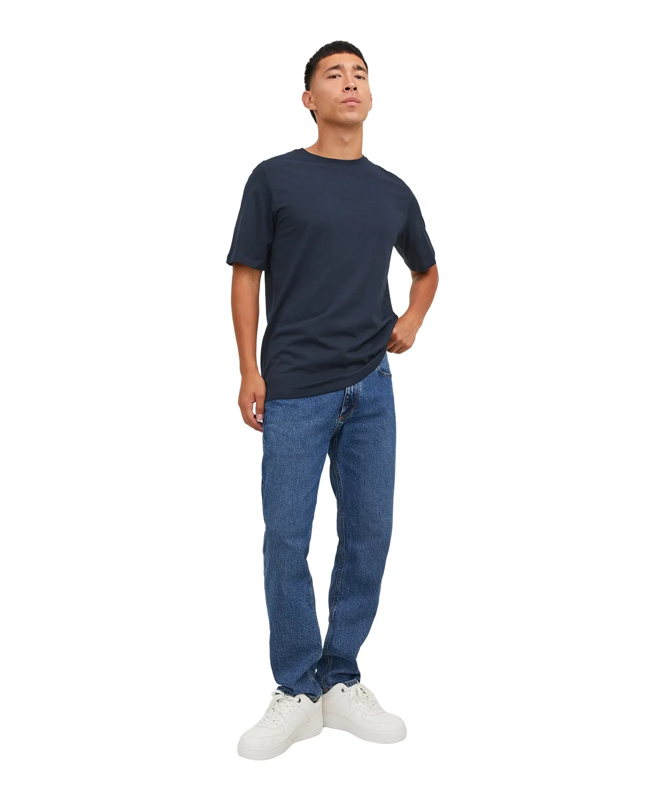 Jack & Jones T-Shirt Organic Basic Tee in Navy Blazer