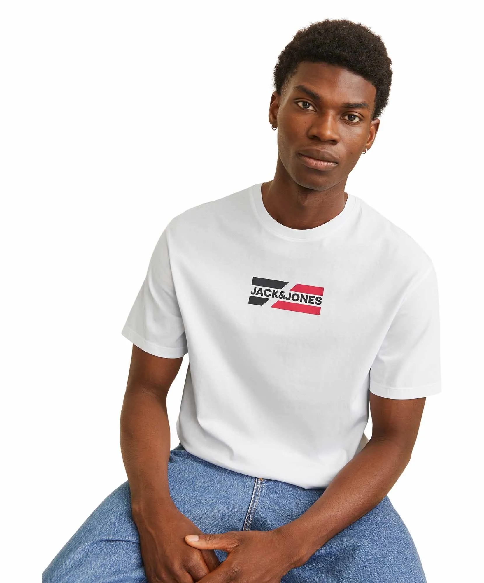 Jack & Jones Logoshirt Graphic Tee in White